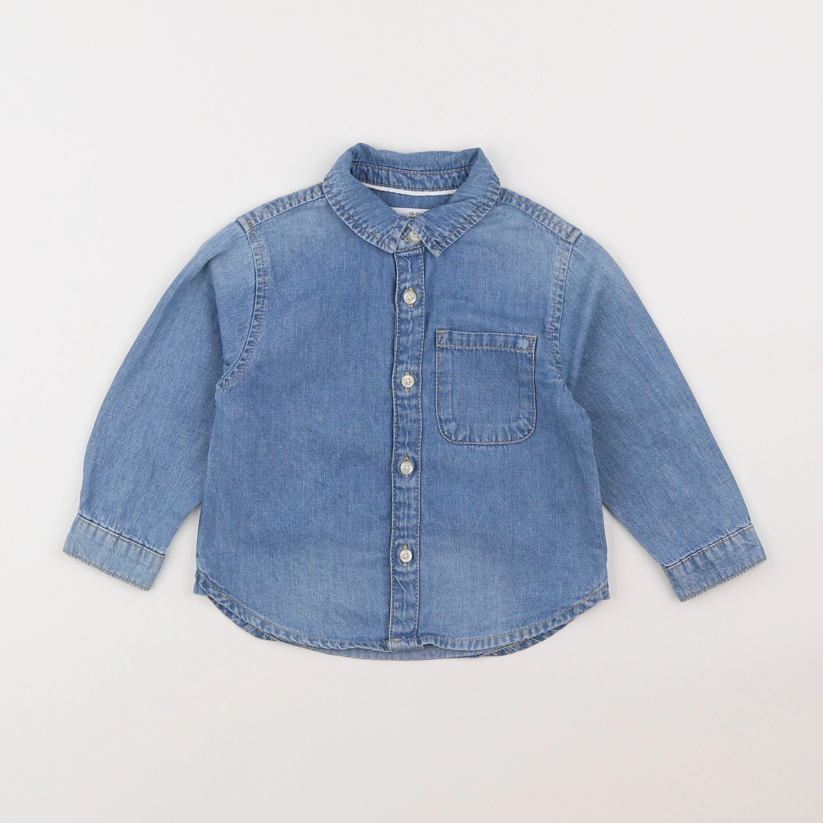 Zara - chemise bleu - 18 mois à 2 ans