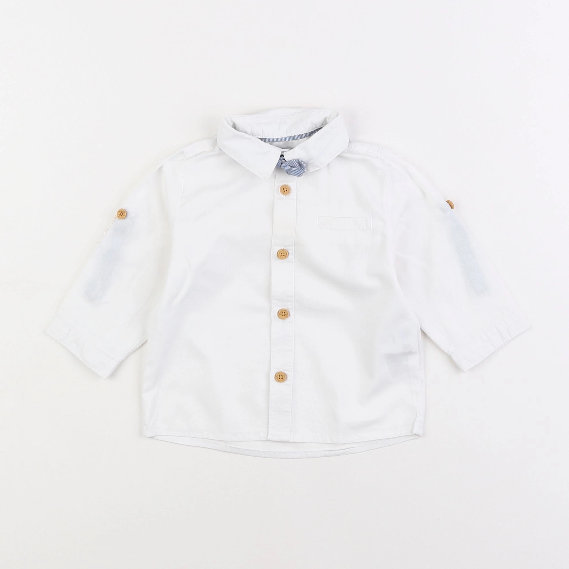 Vertbaudet - chemise blanc - 6 mois