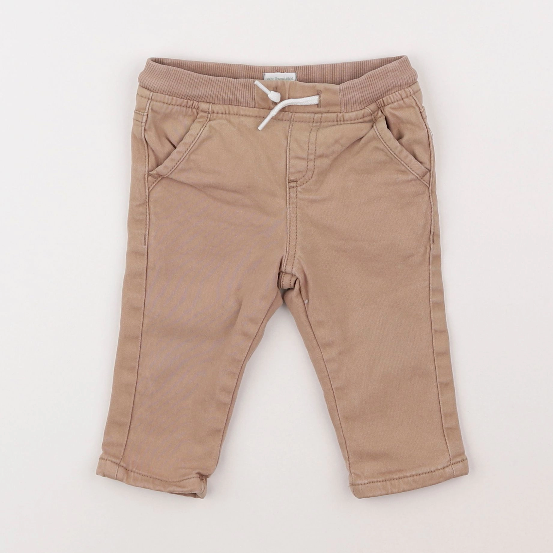 Vertbaudet - pantalon marron - 9 mois