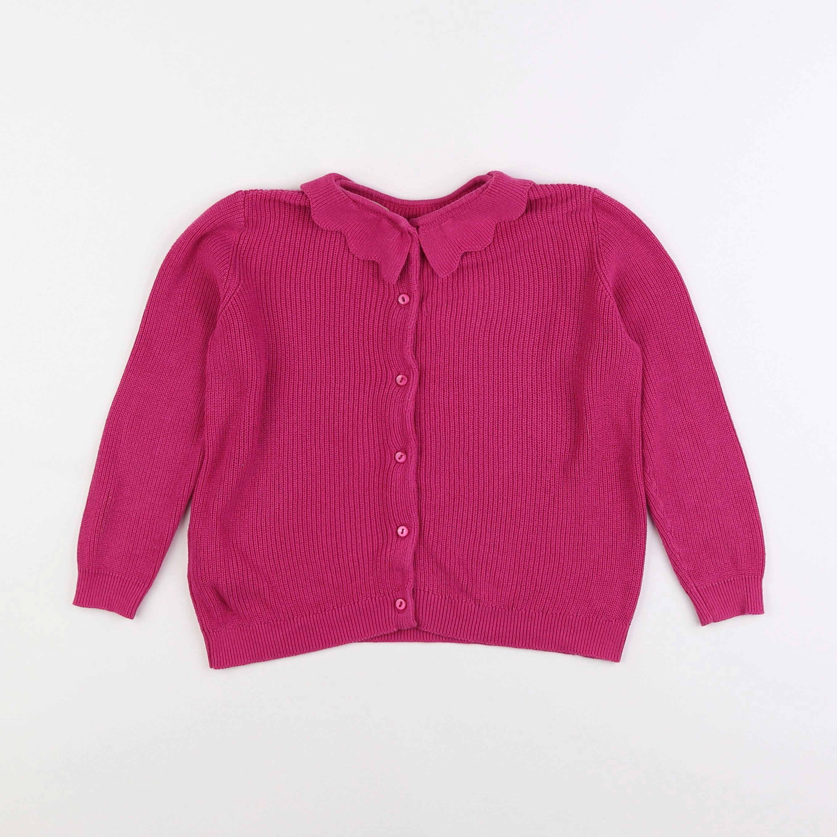 Vertbaudet - gilet rose - 6 ans