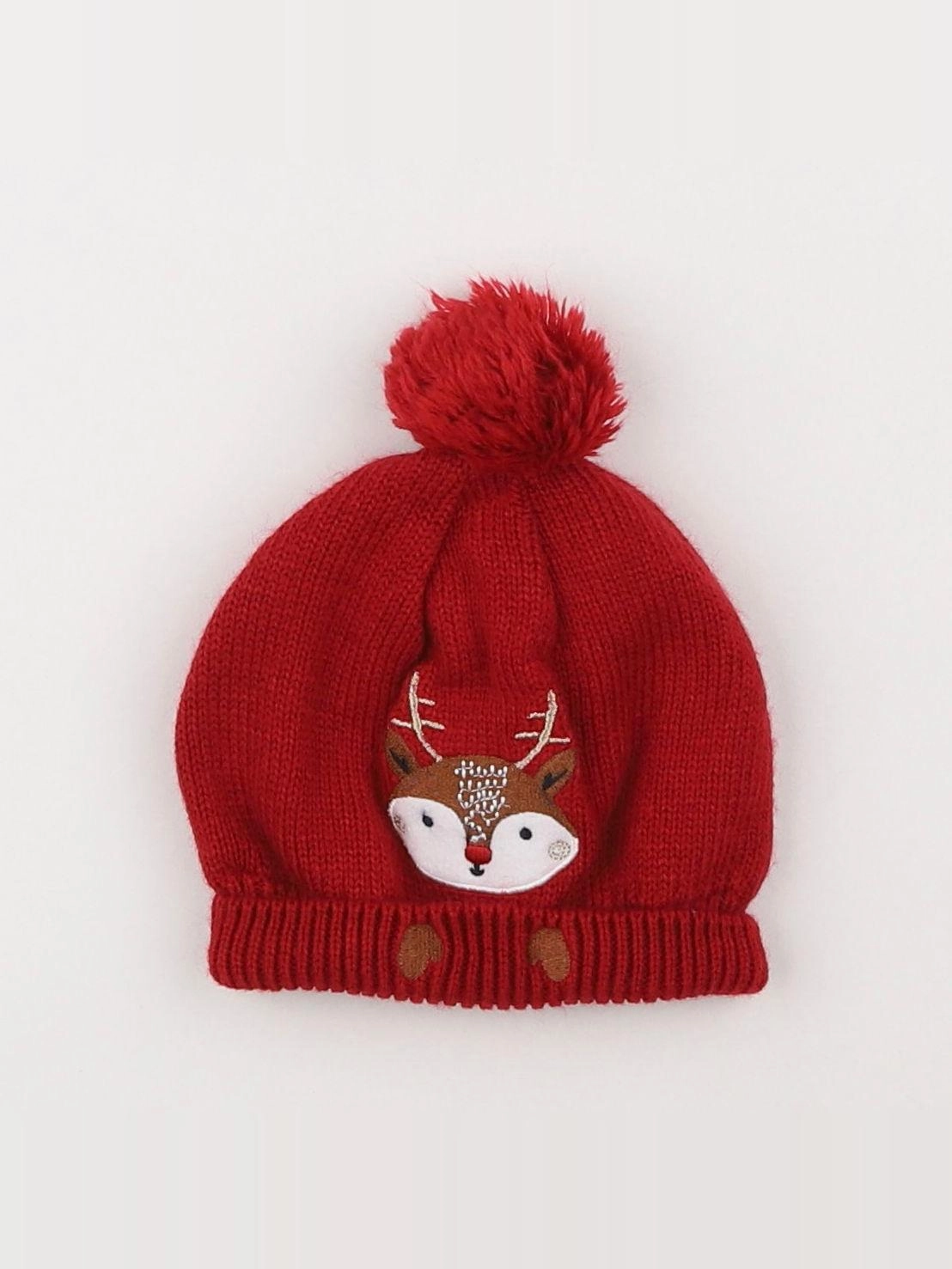 Vertbaudet - bonnet rouge - 12/18 mois