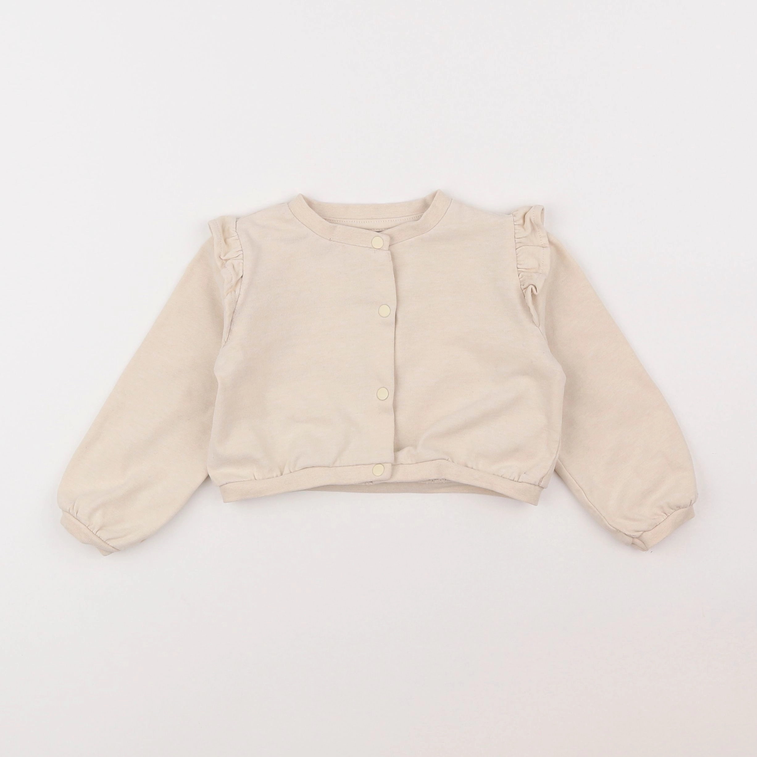 Vertbaudet - sweat beige - 2 ans