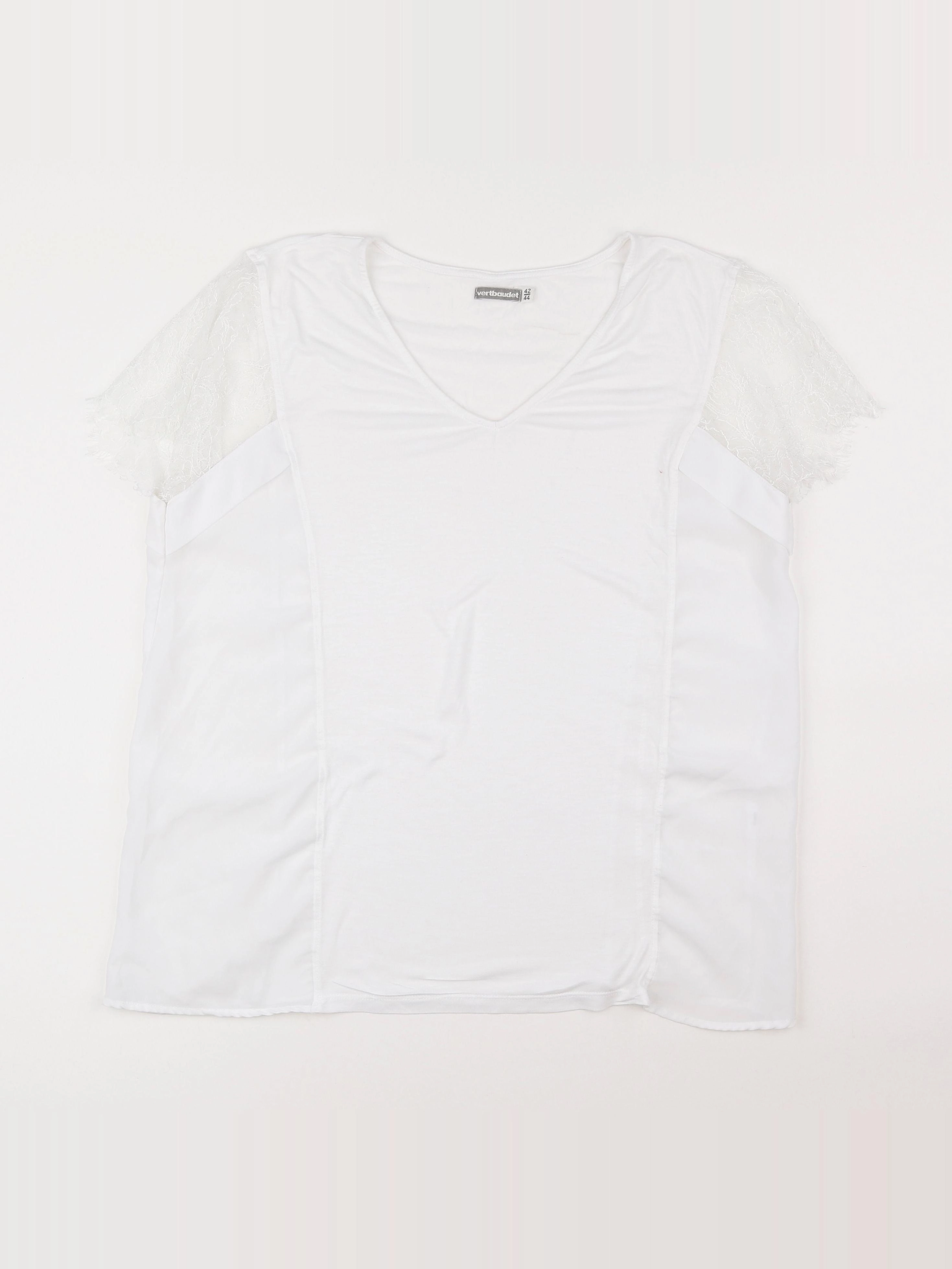 Vertbaudet - tee-shirt grossesse blanc - 42 à 44