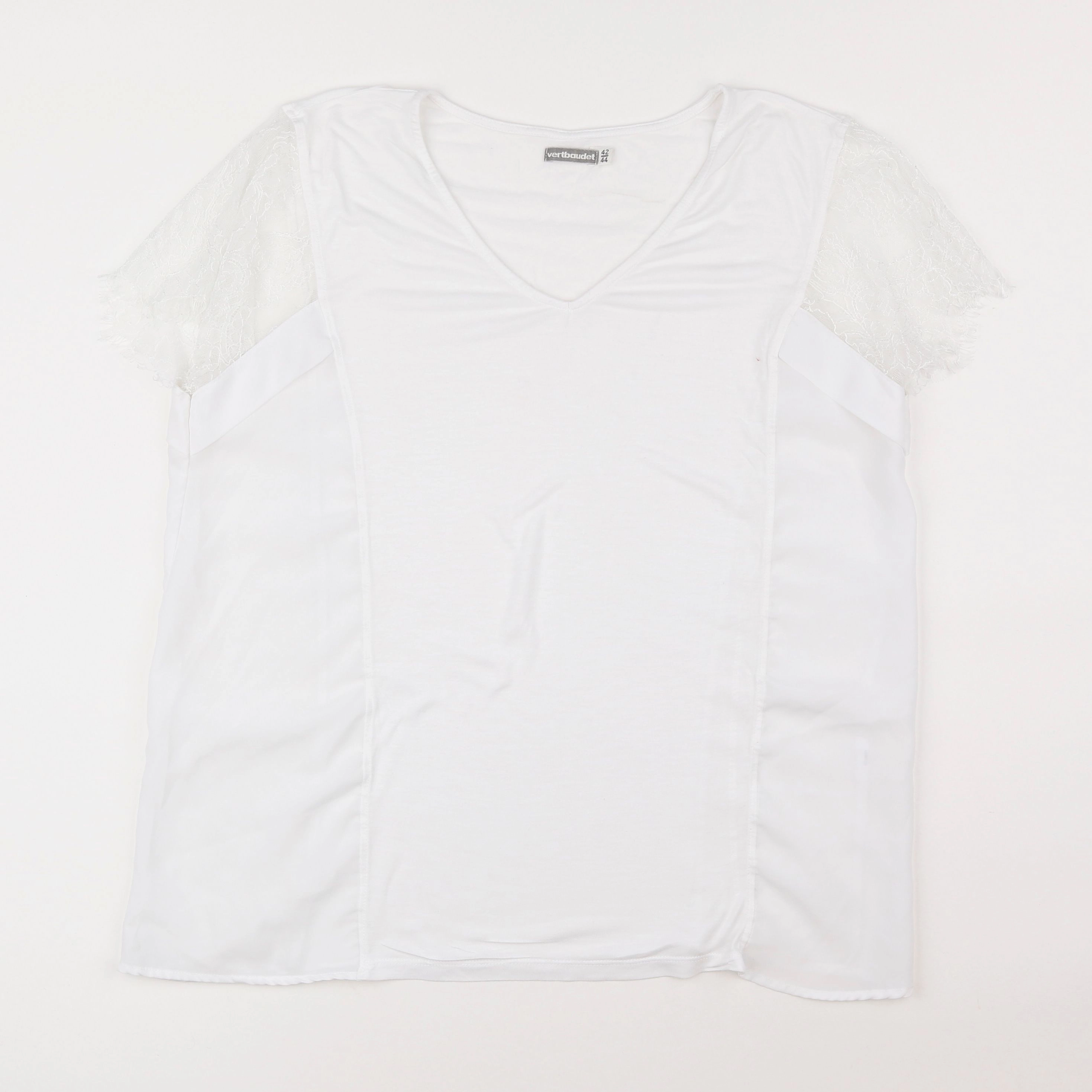 Vertbaudet - tee-shirt grossesse blanc - 42 à 44