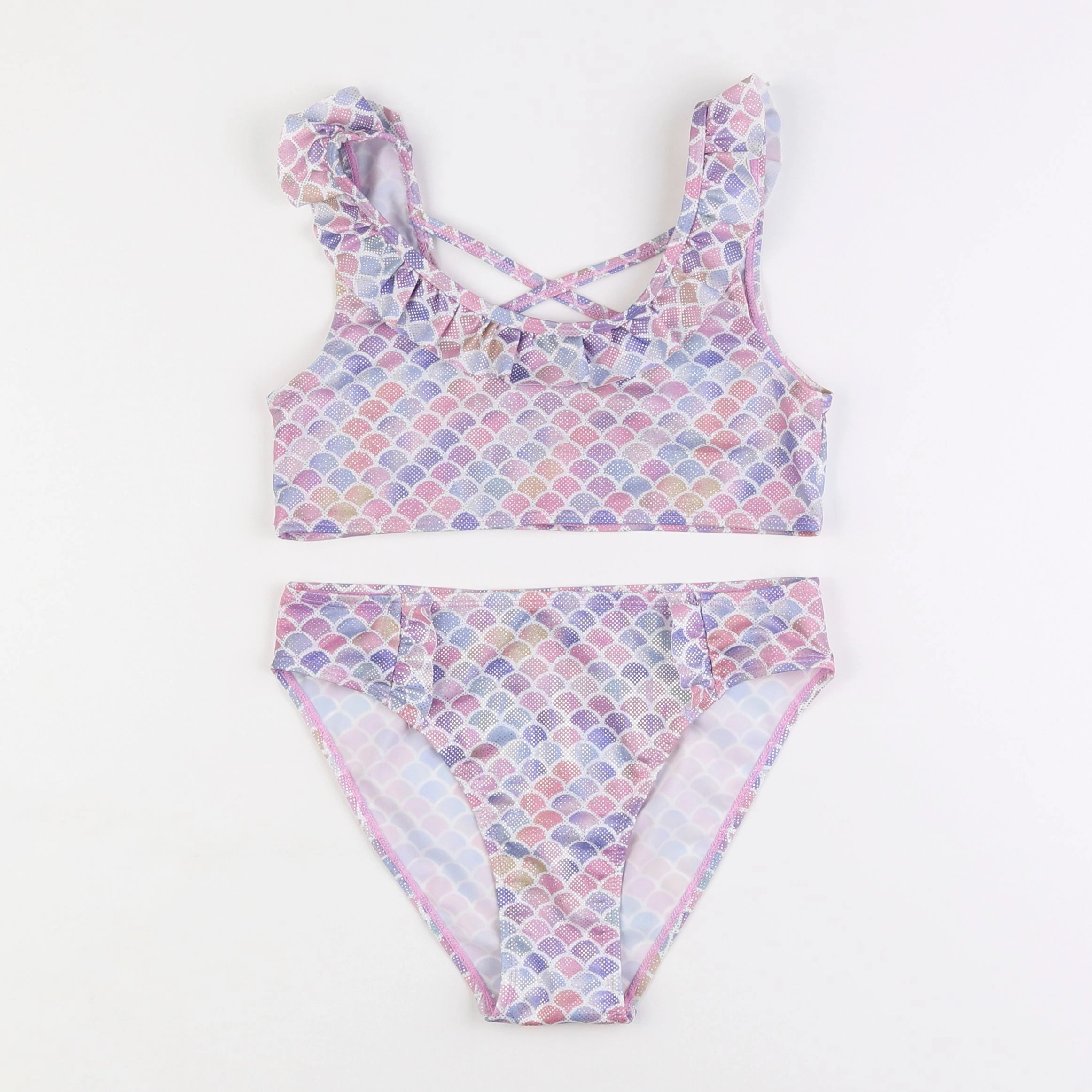 Vertbaudet - maillot de bain rose, violet - 14 ans