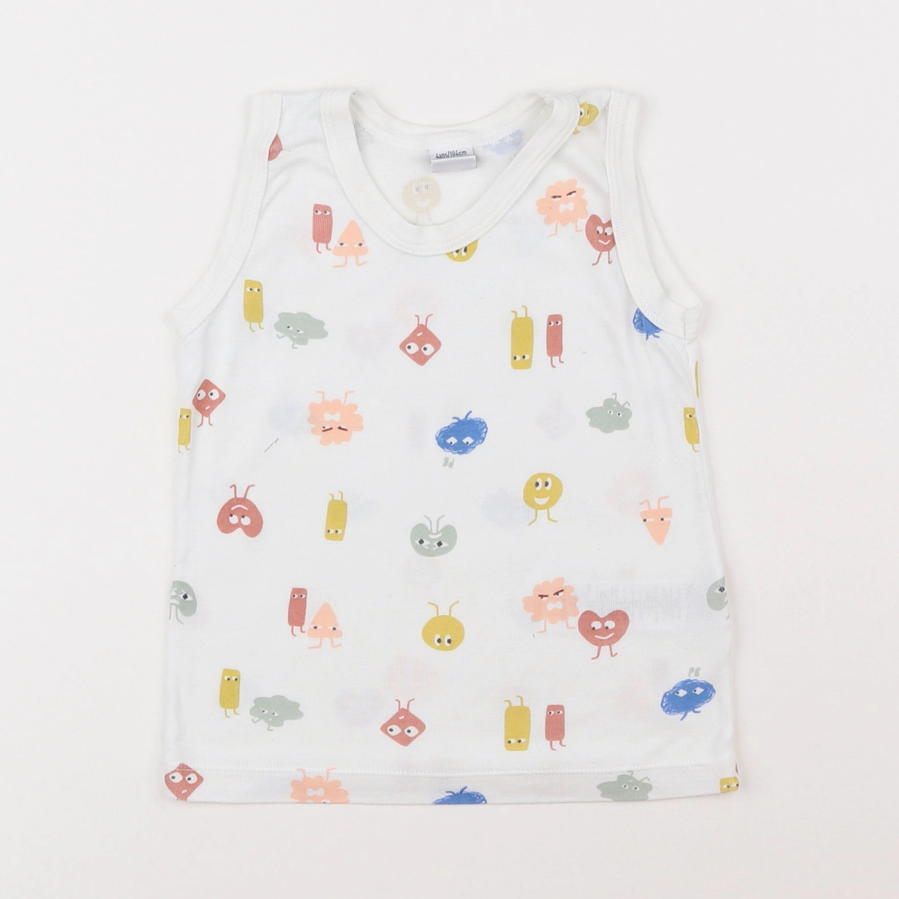 Petit Bateau - maillot de corps blanc - 4 ans