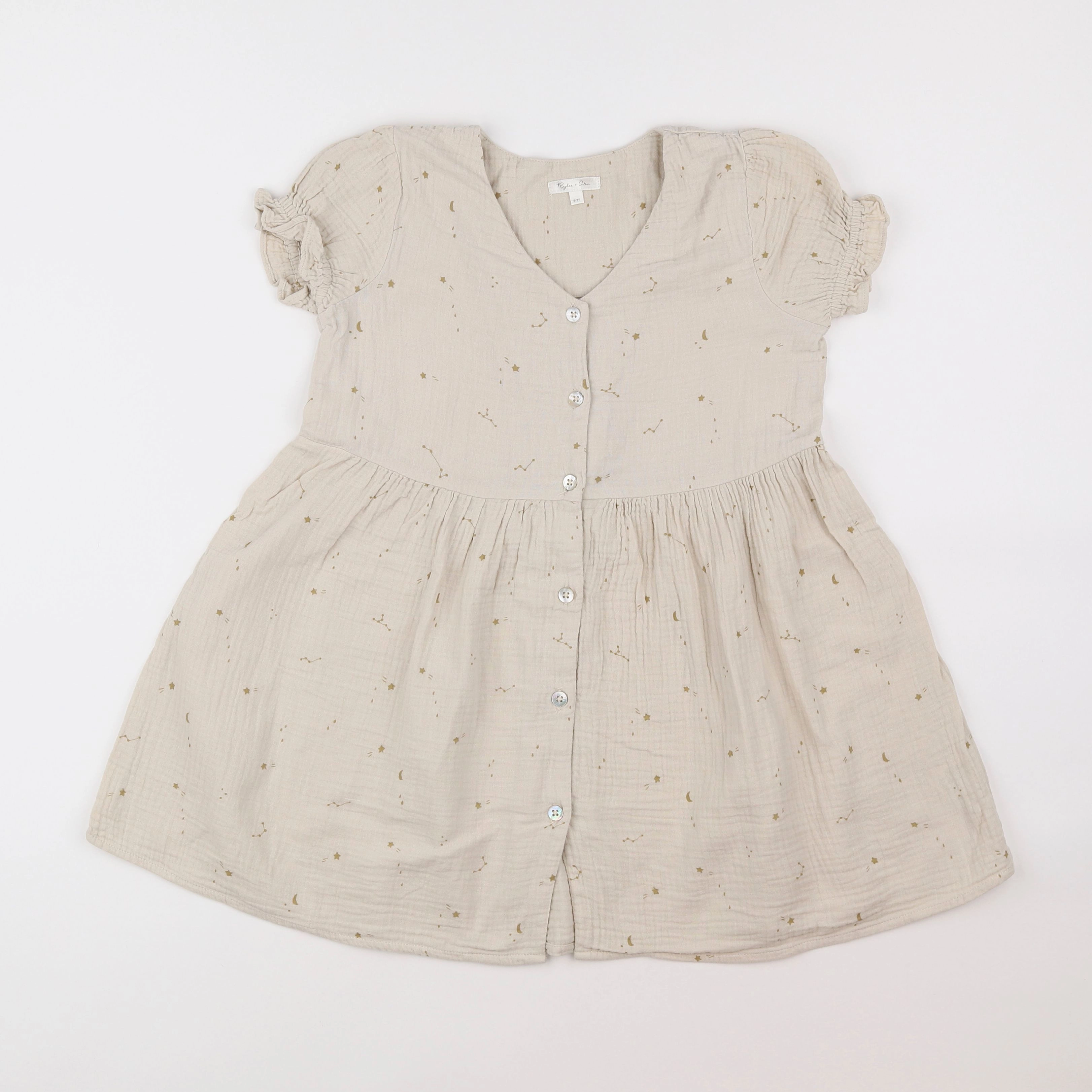 Rylee + Cru - robe beige - 6/7 ans