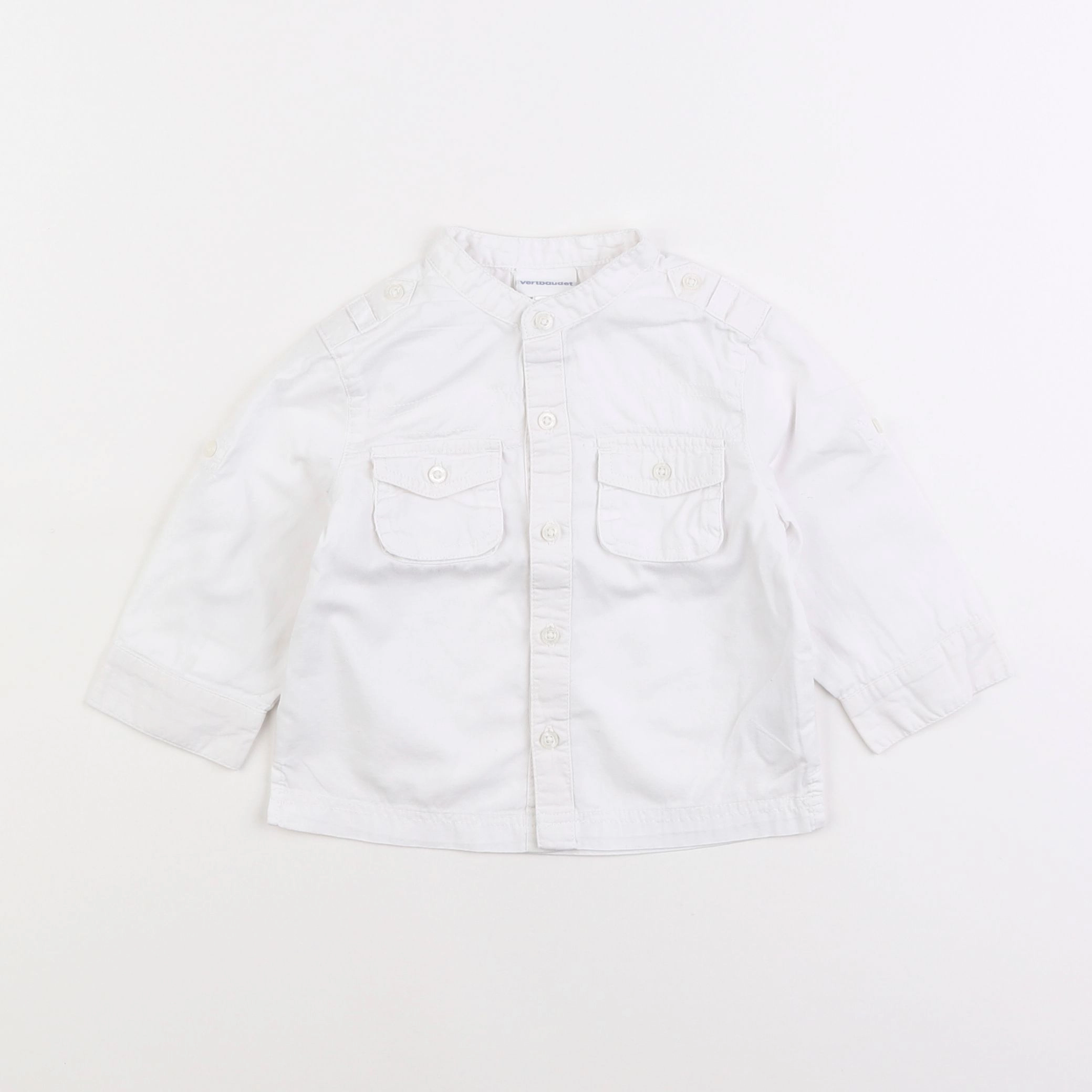 Vertbaudet - chemise blanc - 9 mois