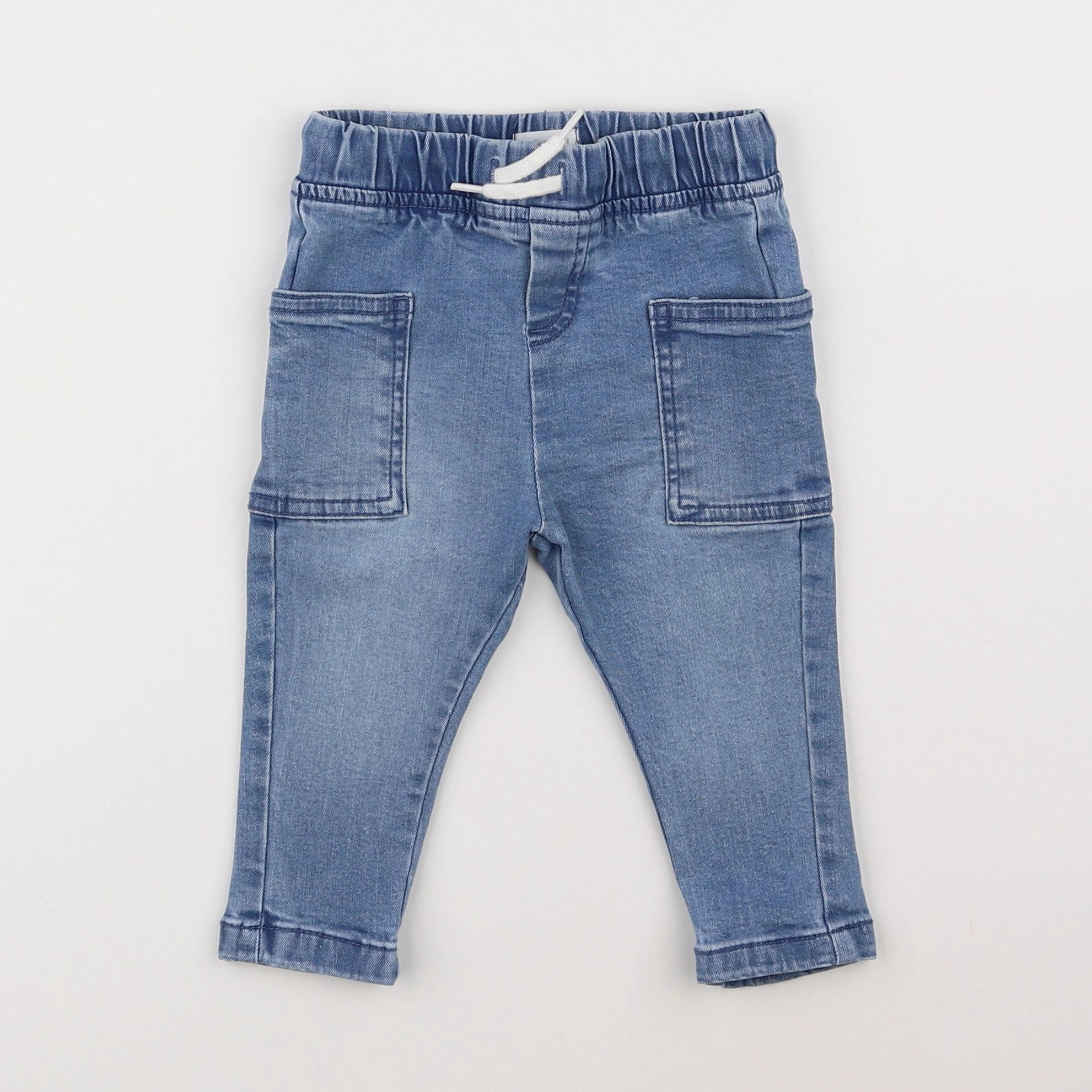 Vertbaudet - pantalon bleu - 9 mois