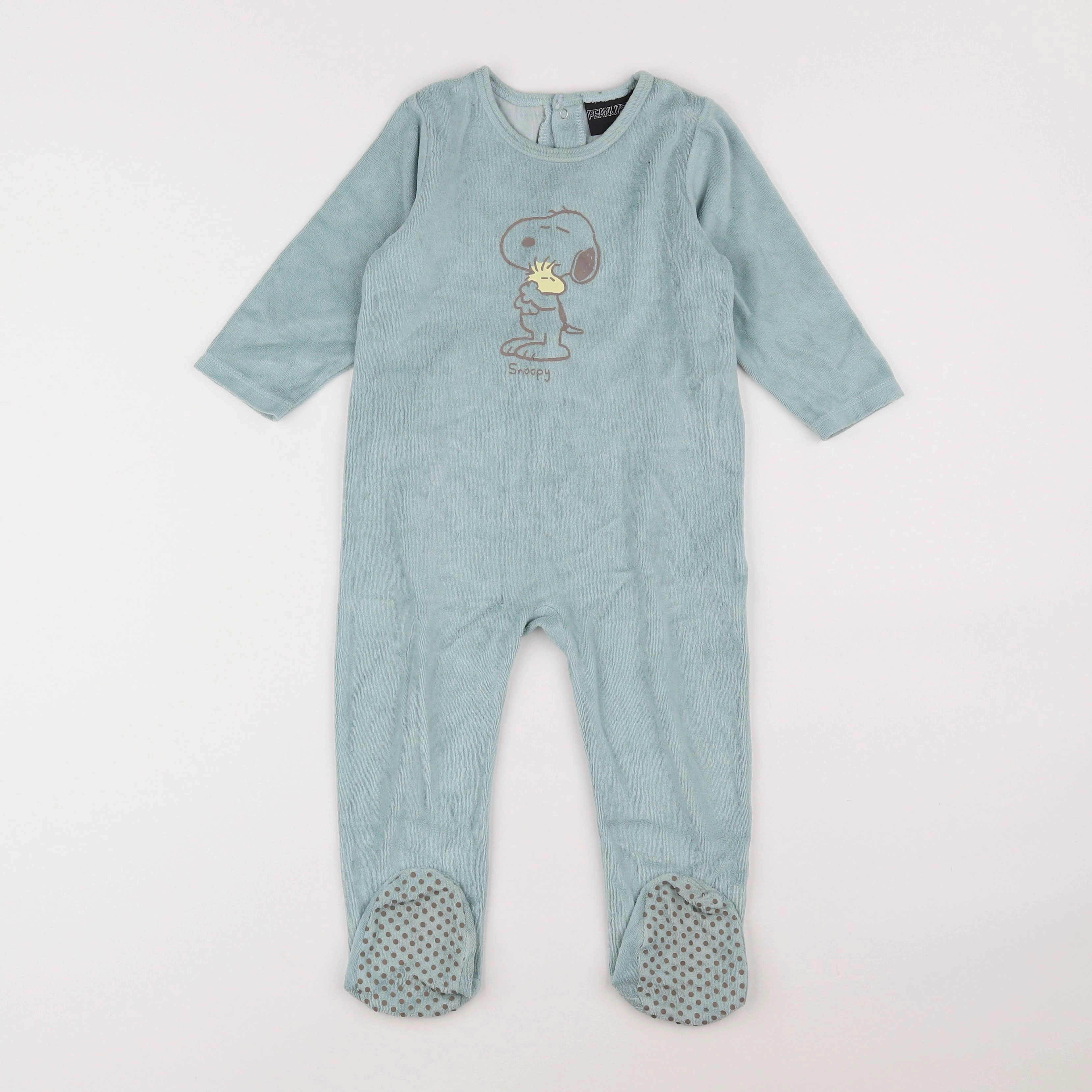 Vertbaudet - pyjama velours vert - 2 ans