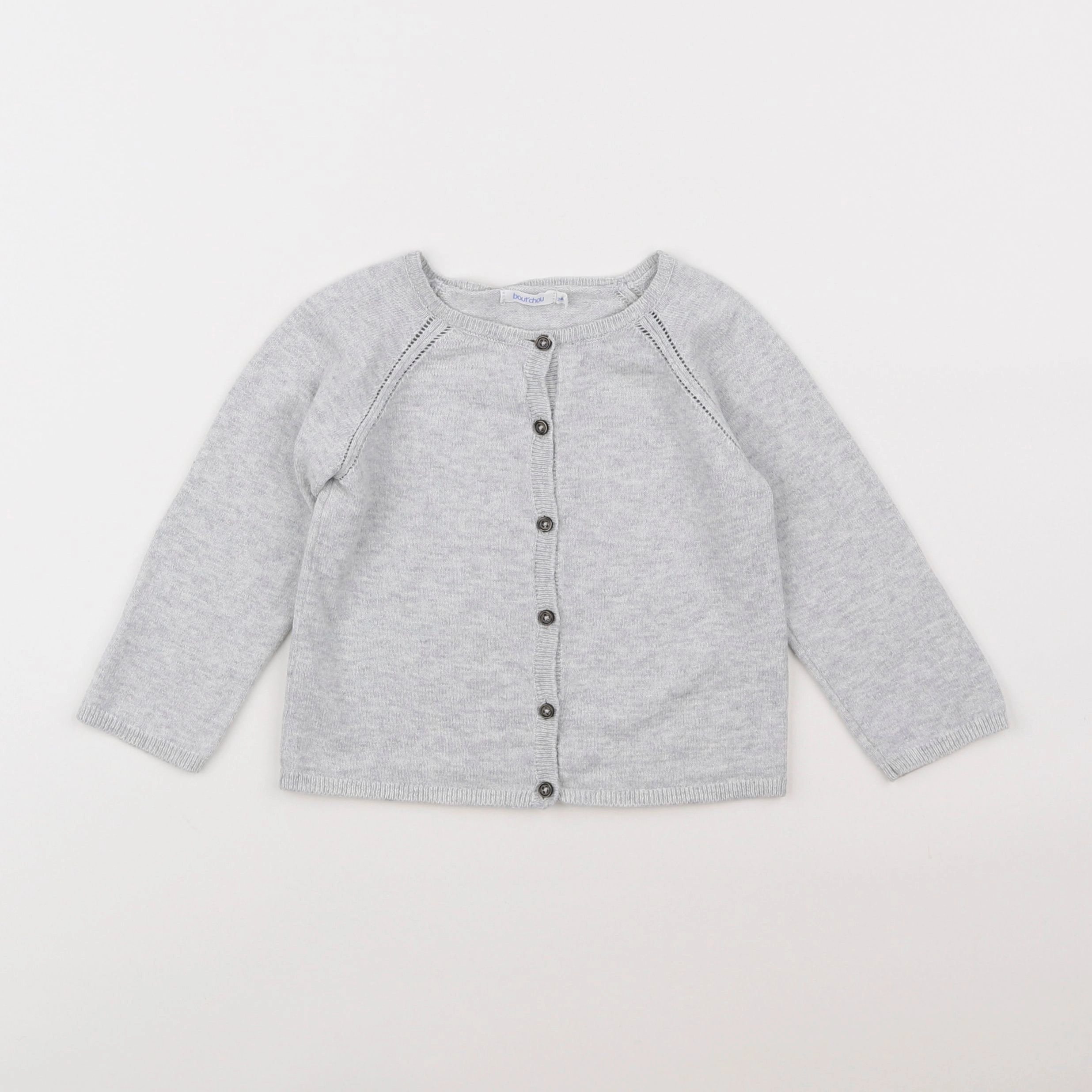 Boutchou - gilet gris - 2 ans