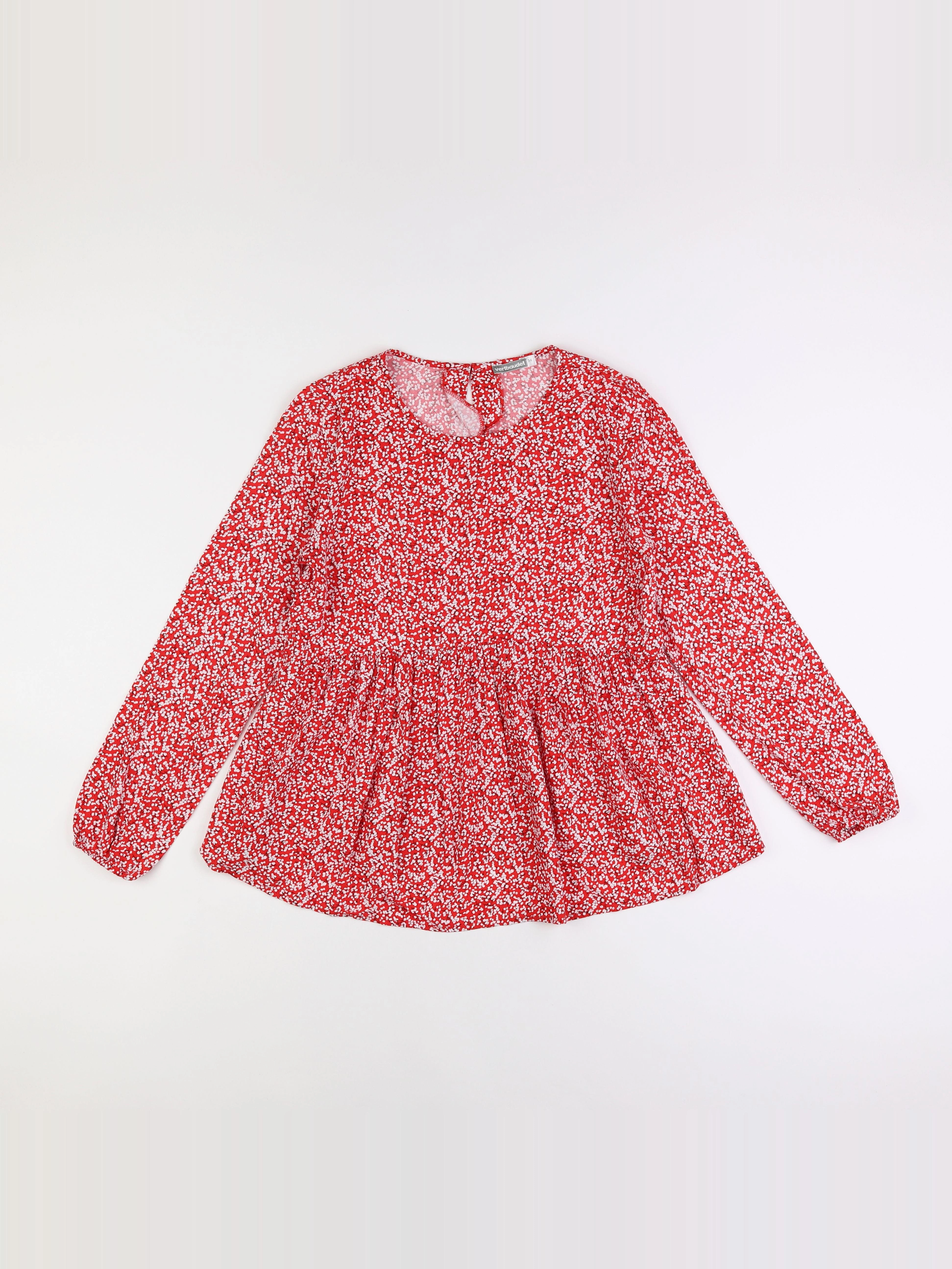 Vertbaudet - blouse grossesse rouge - 34