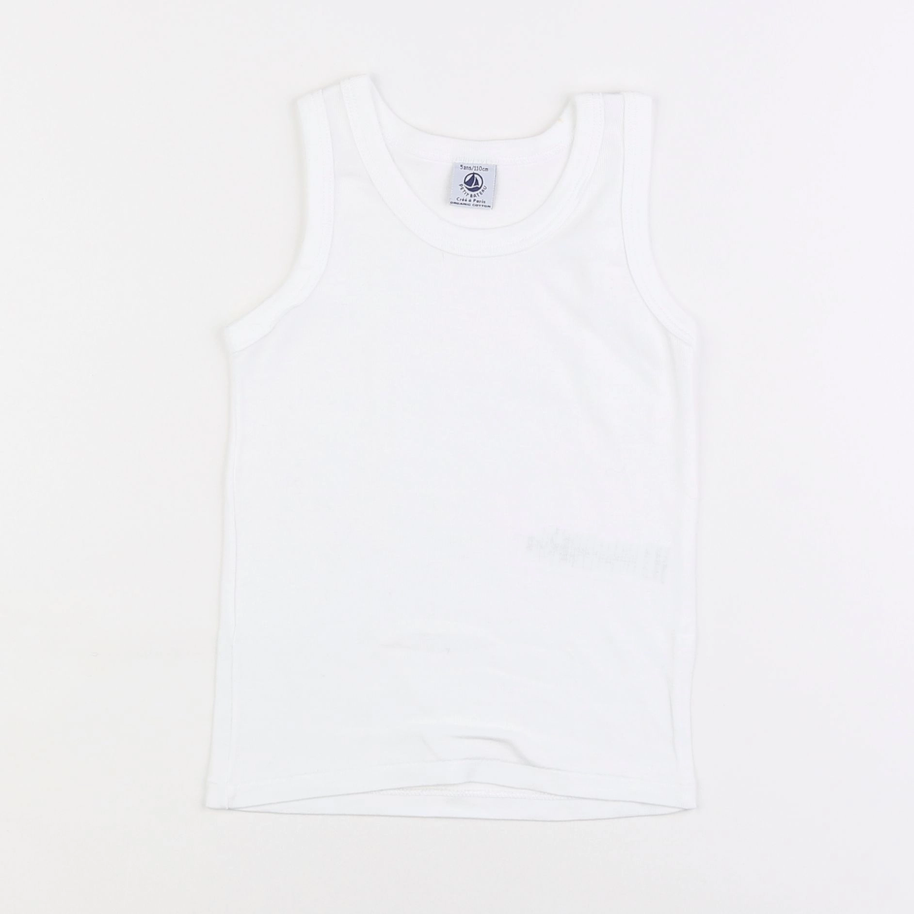 Petit Bateau - maillot de corps blanc - 5 ans