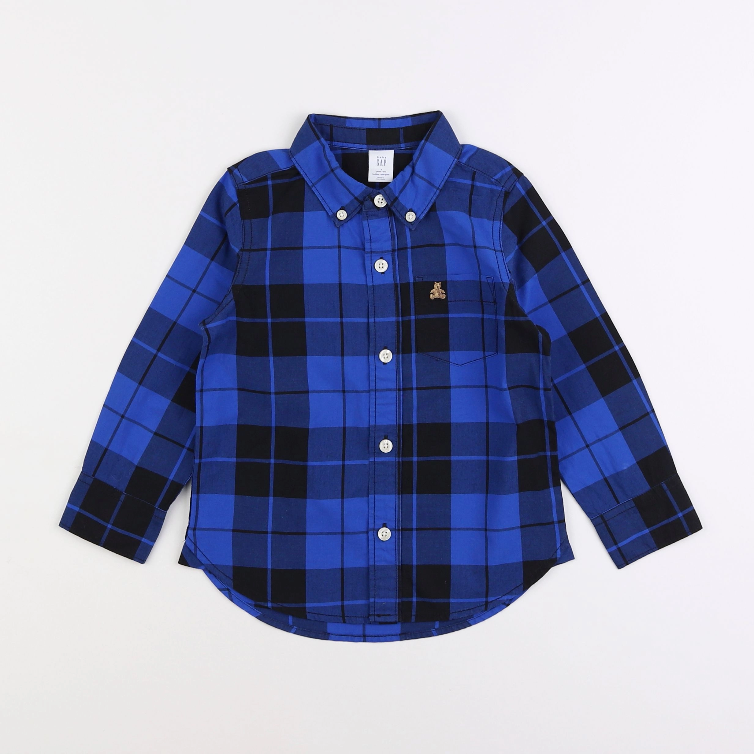 GAP - chemise bleu - 3 ans