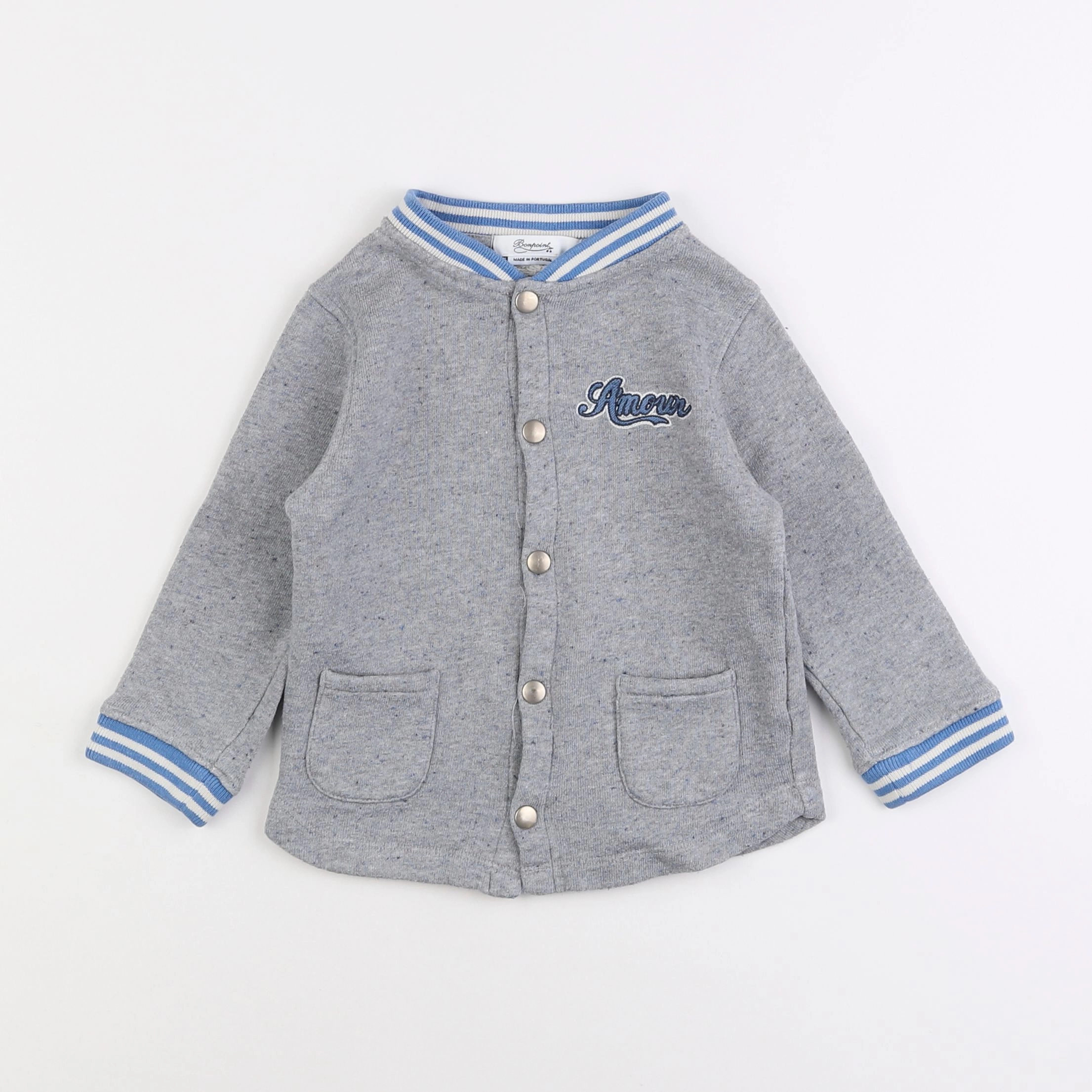 Bonpoint - sweat bleu - 2 ans