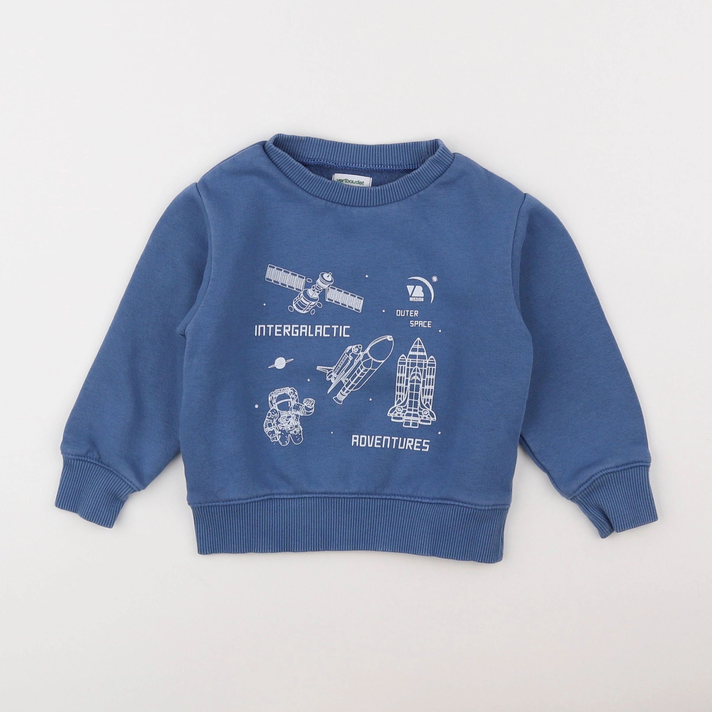 Vertbaudet - sweat bleu - 3 ans