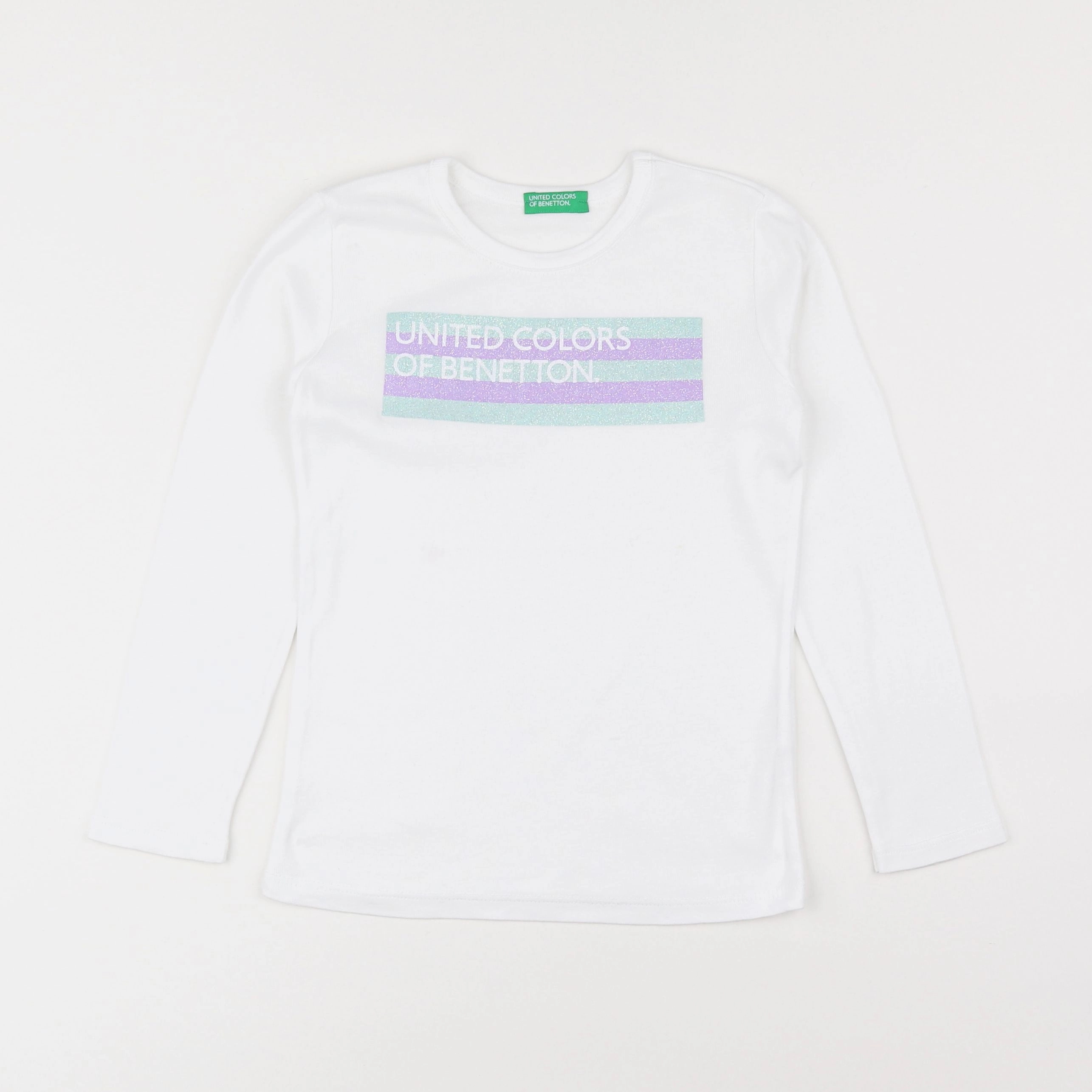 Benetton - tee-shirt blanc - 6/7 ans