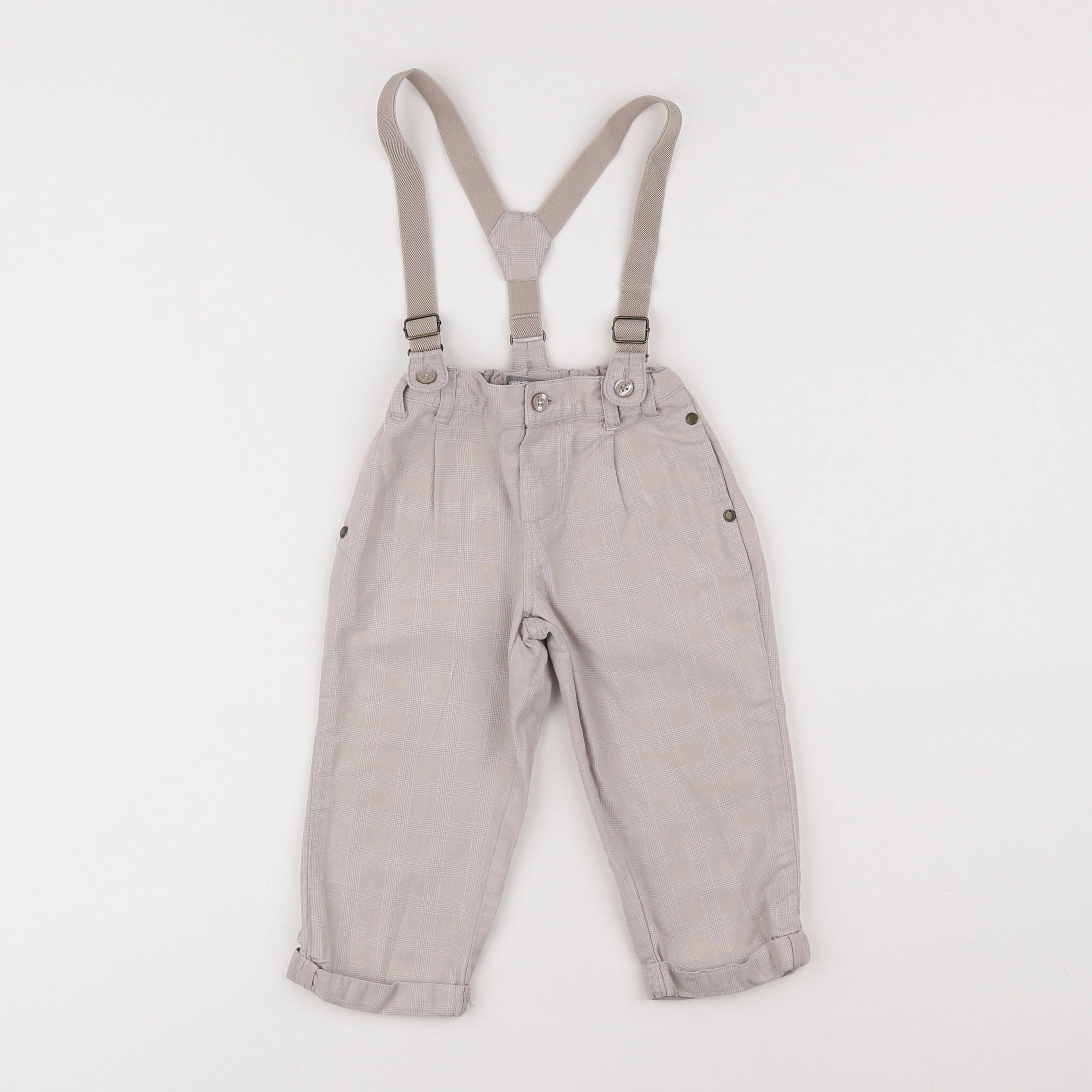 Vertbaudet - pantalon beige - 18 mois