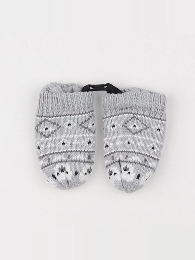 Vertbaudet - moufles gris - 12/18 mois