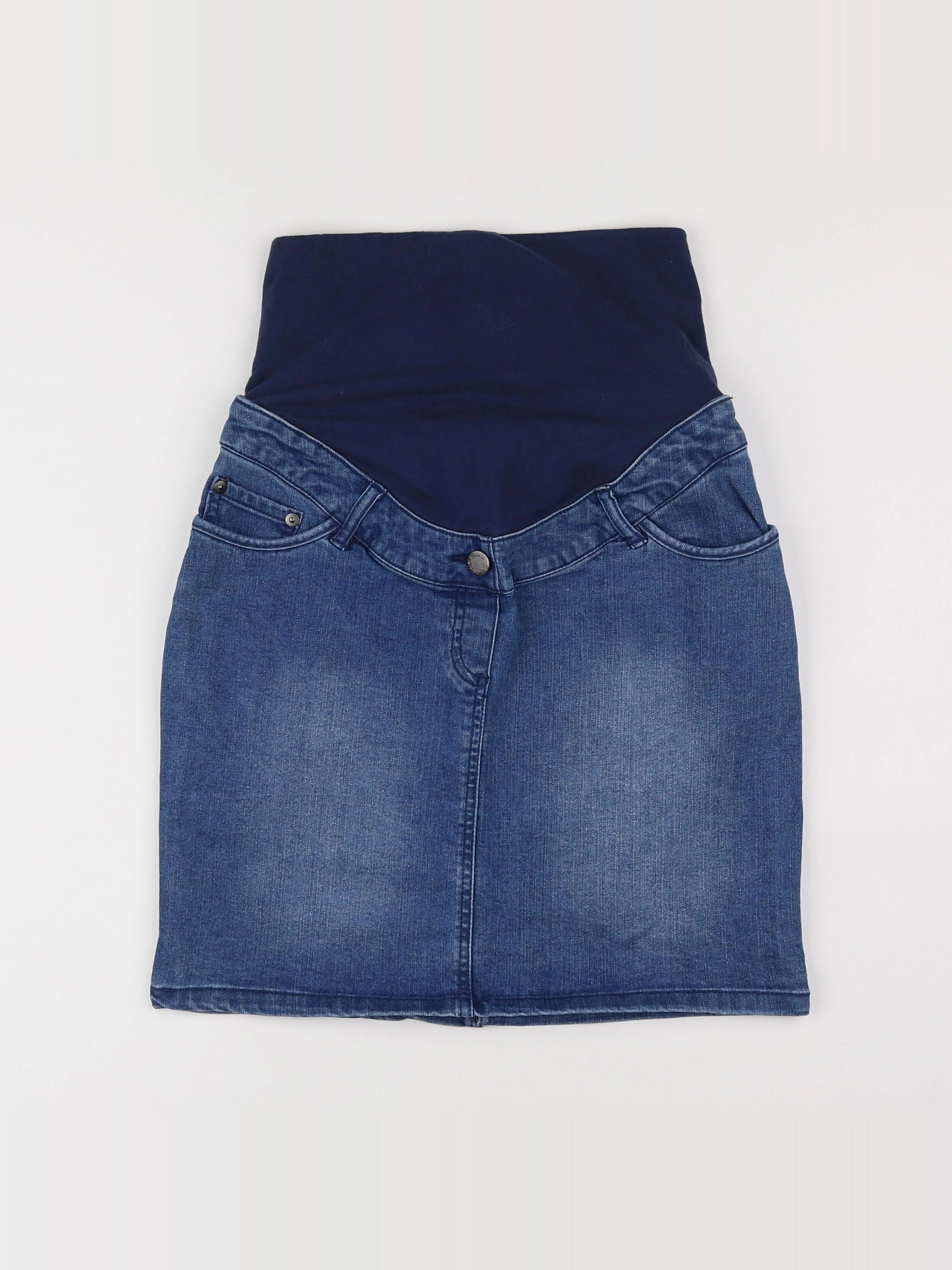 Vertbaudet - jupe grossesse bleu - 34