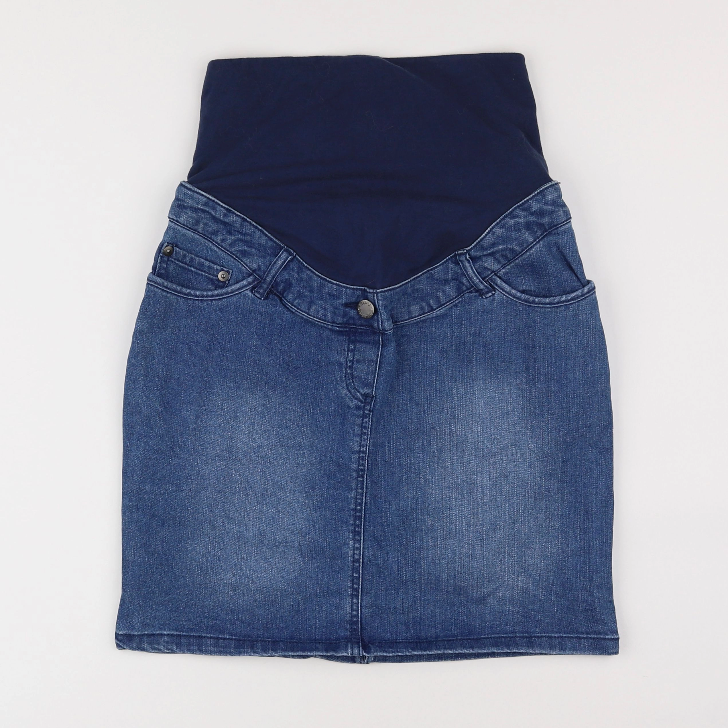 Vertbaudet - jupe grossesse bleu - 34