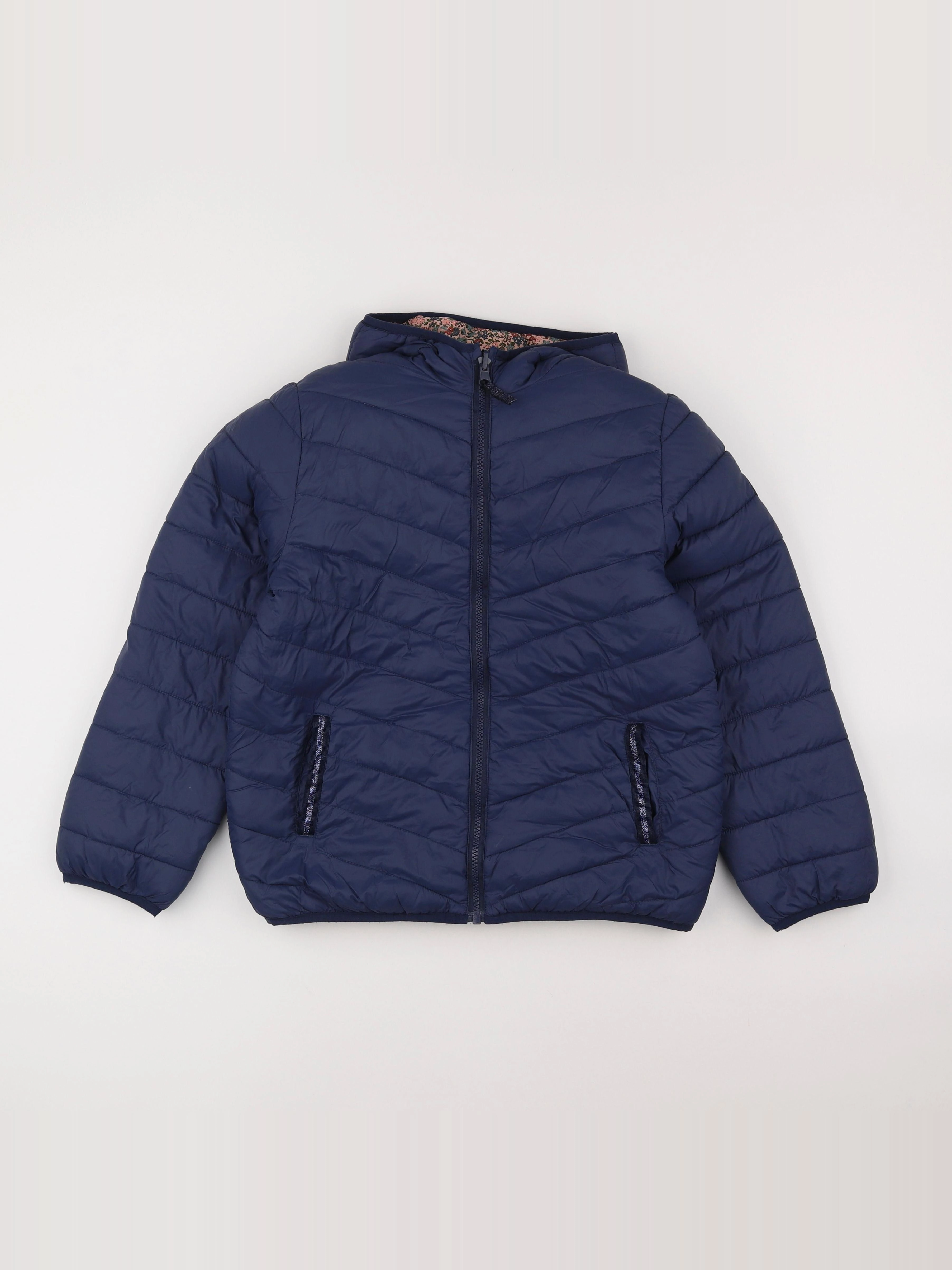 Vertbaudet - doudoune réversible bleu - 12 ans