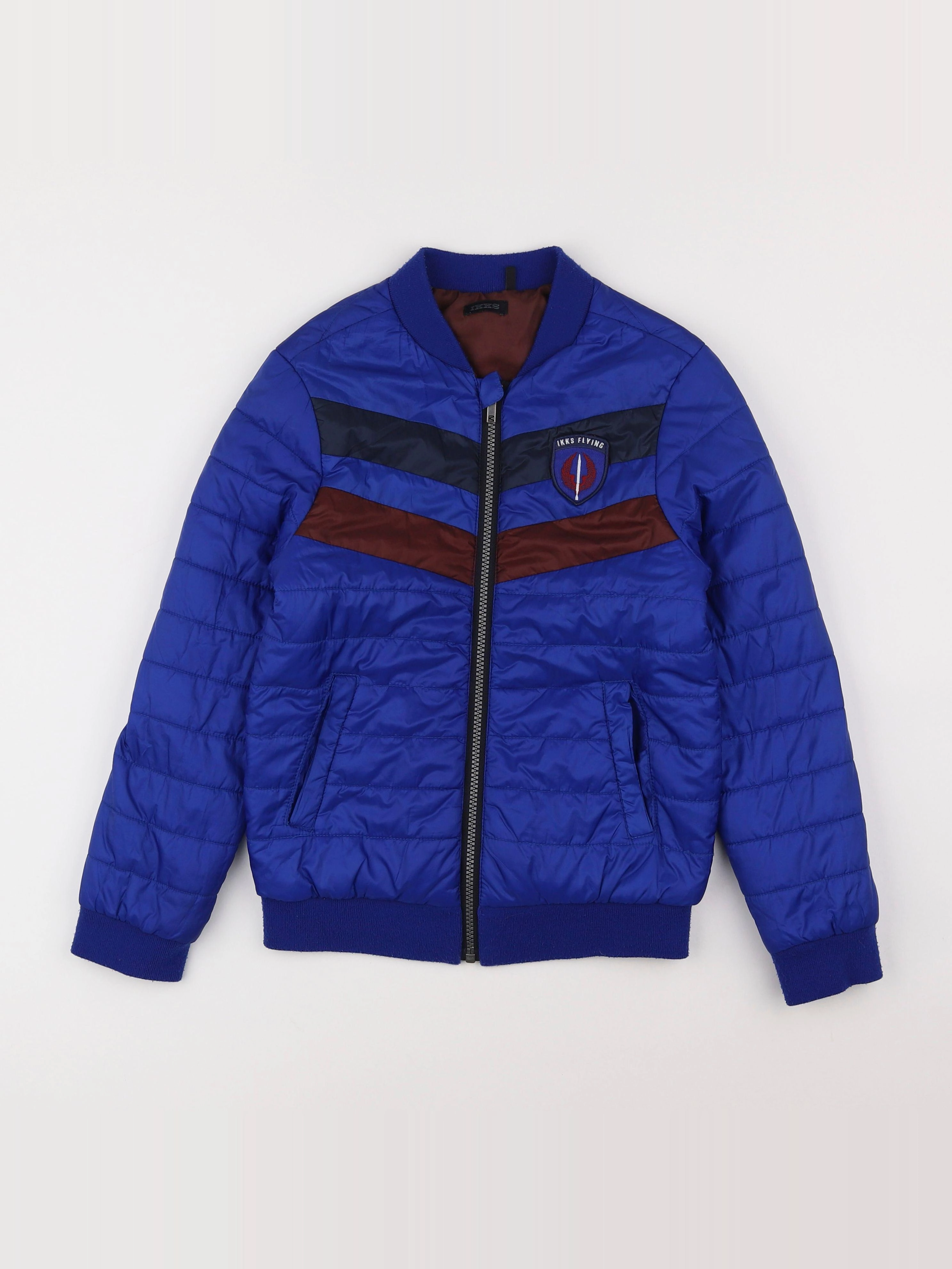 IKKS - doudoune bleu - 10 ans
