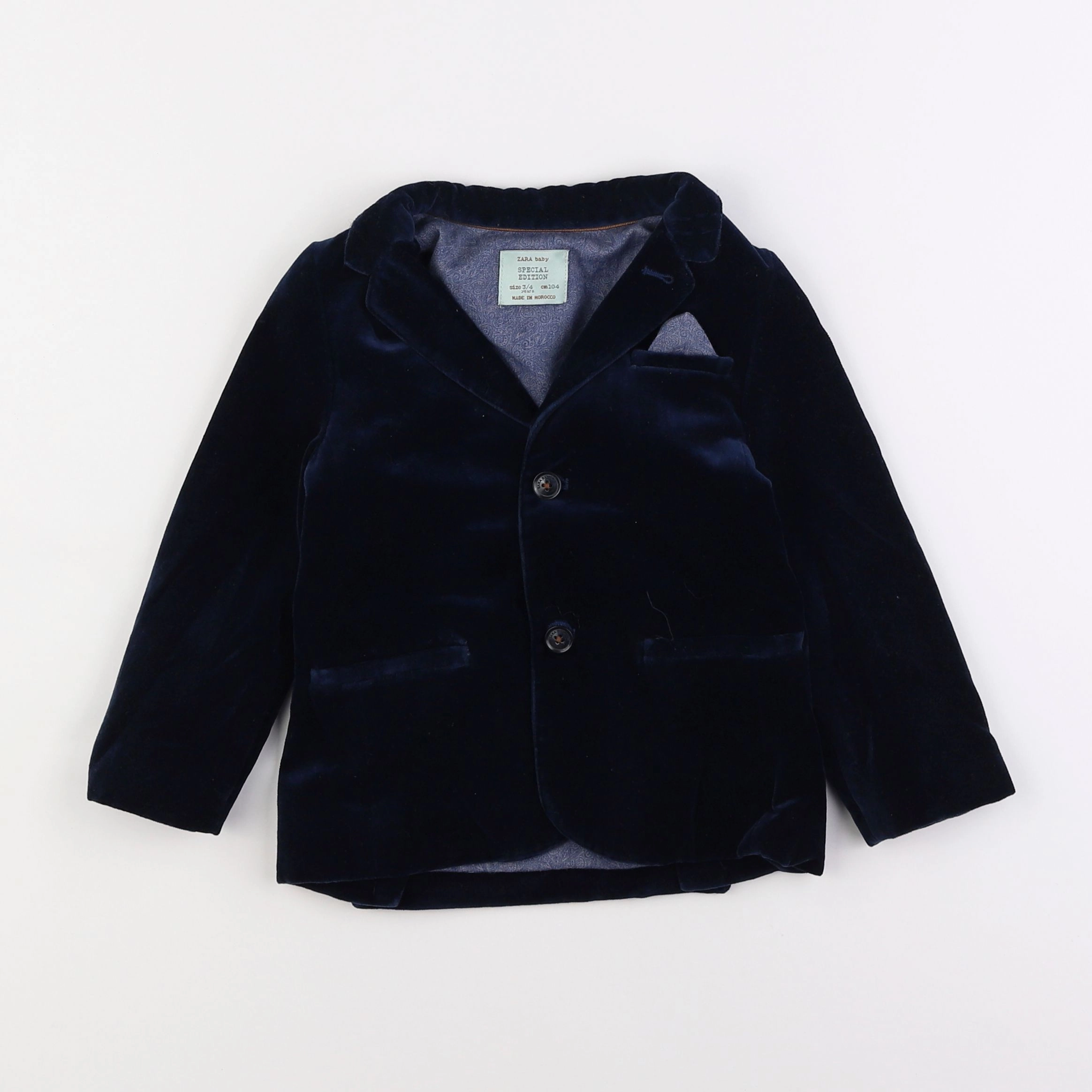 Zara - veste bleu - 3/4 ans