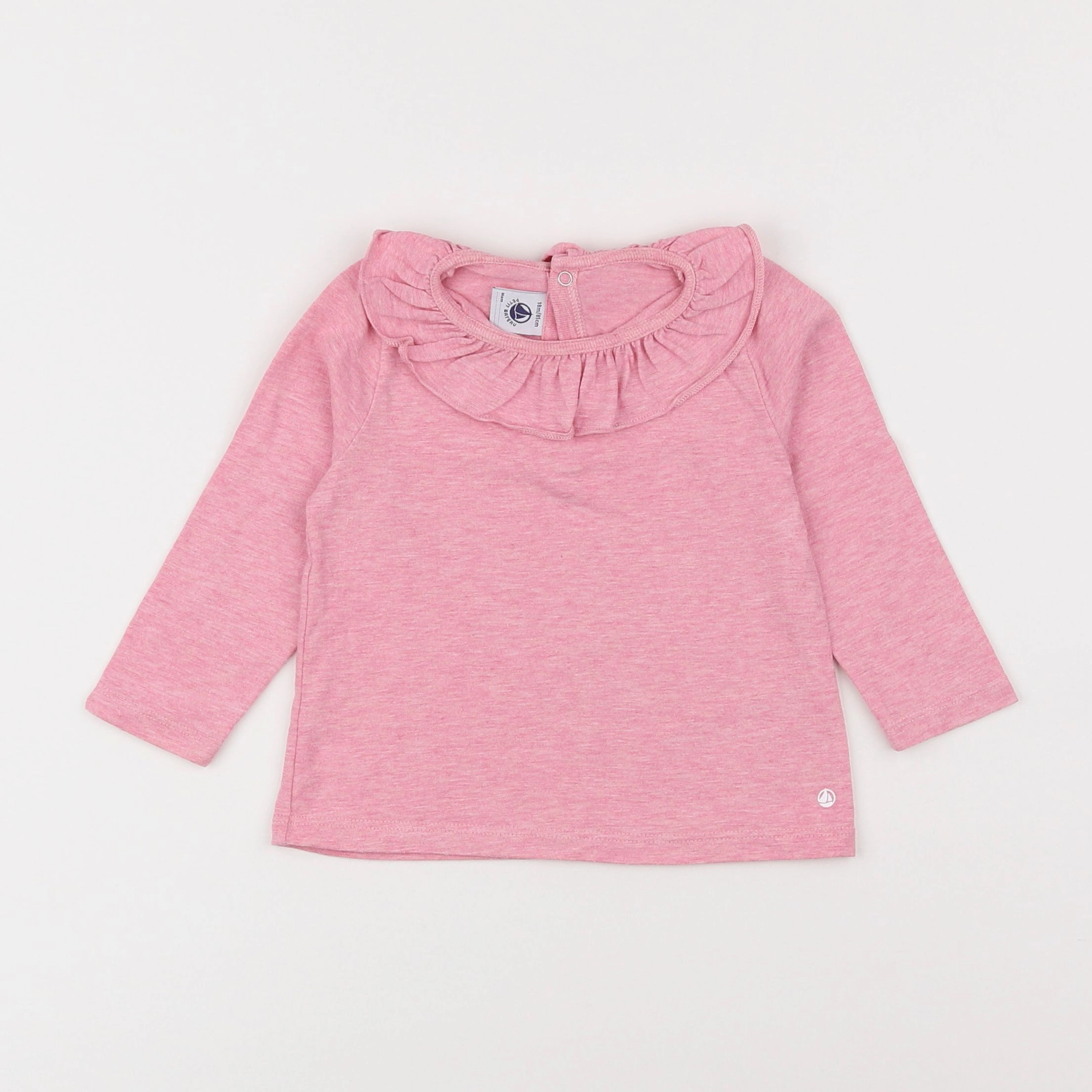 Petit Bateau - tee-shirt rose - 18 mois