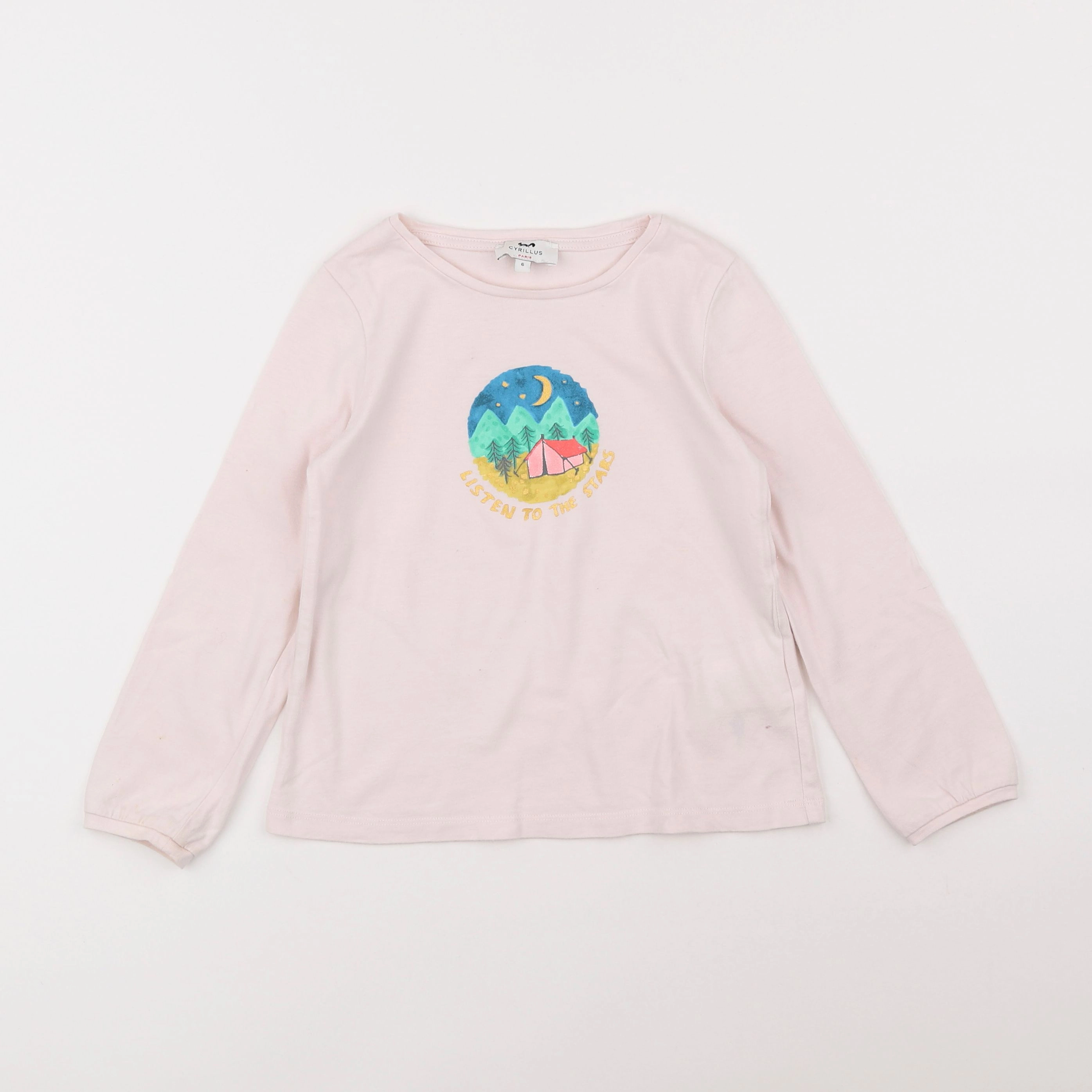 Cyrillus - tee-shirt rose - 6 ans