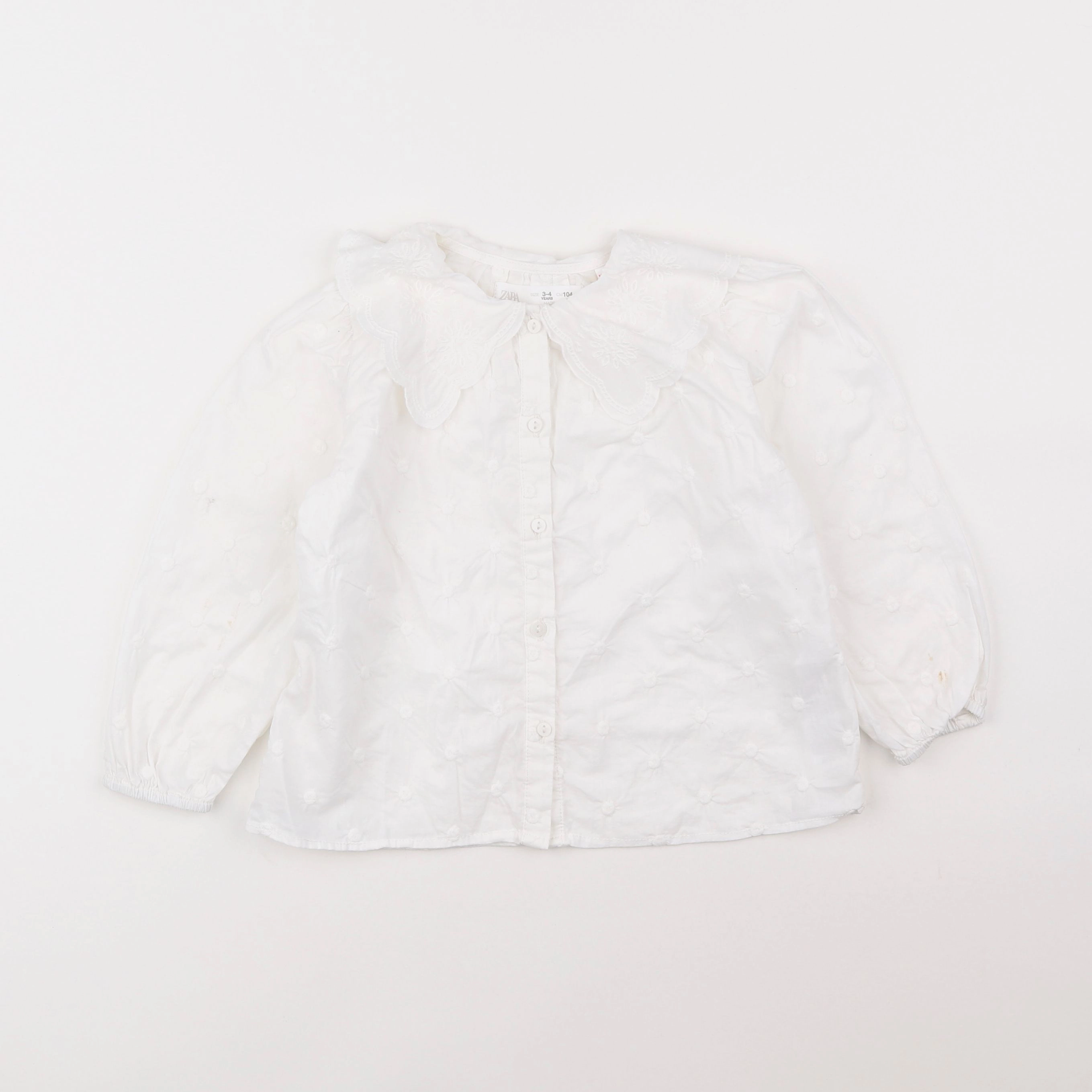 Zara - blouse blanc - 3/4 ans