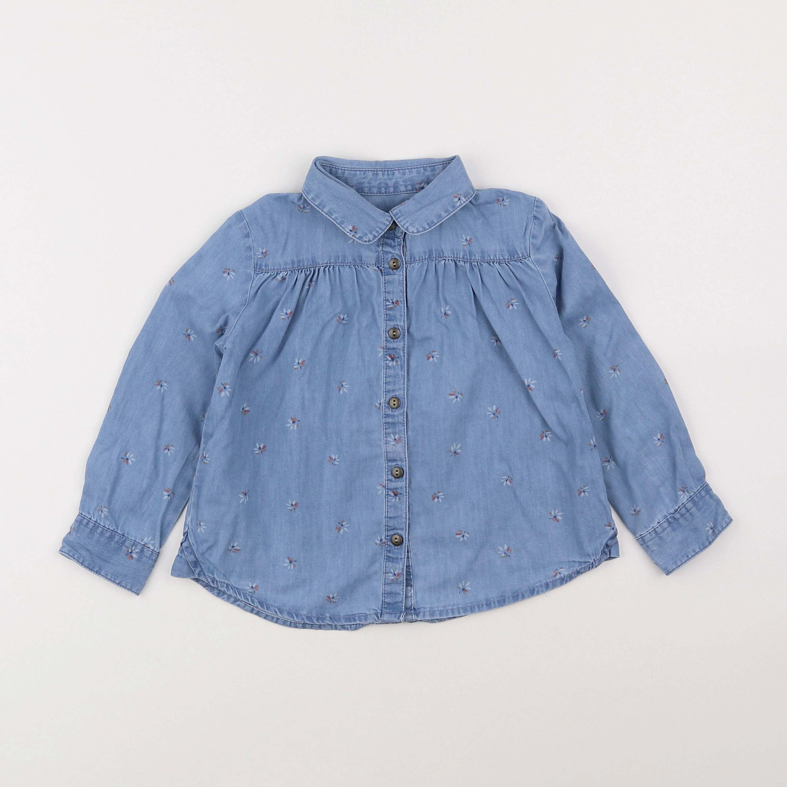 Vertbaudet - chemise bleu - 4 ans