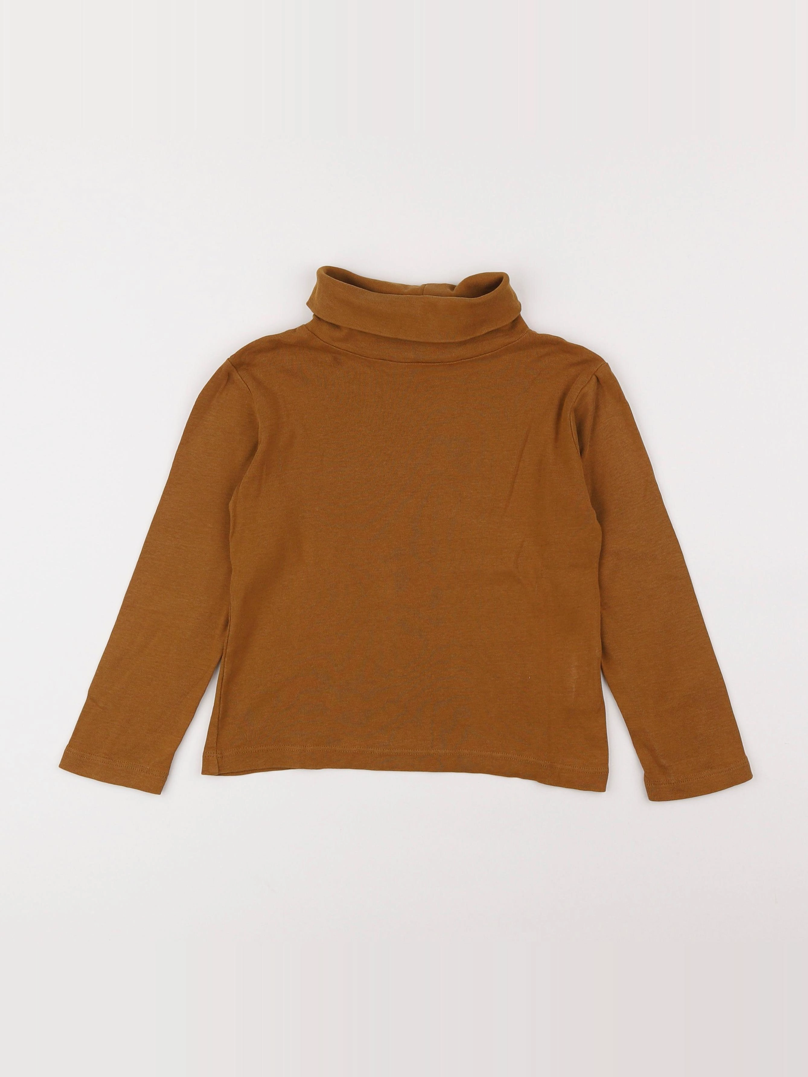 Monoprix - sous-pull marron - 6 ans