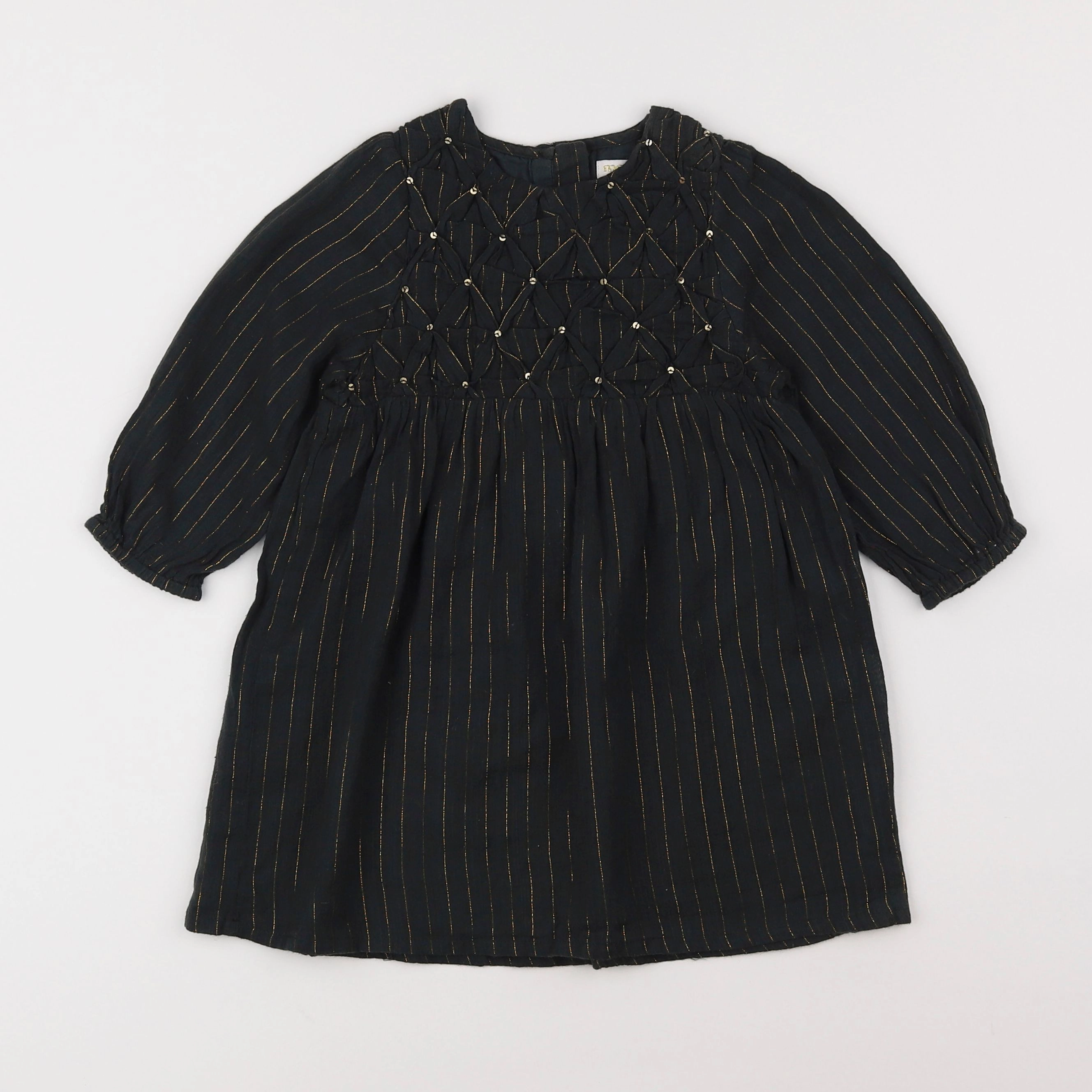 Moon Paris - robe noir, or - 4 ans