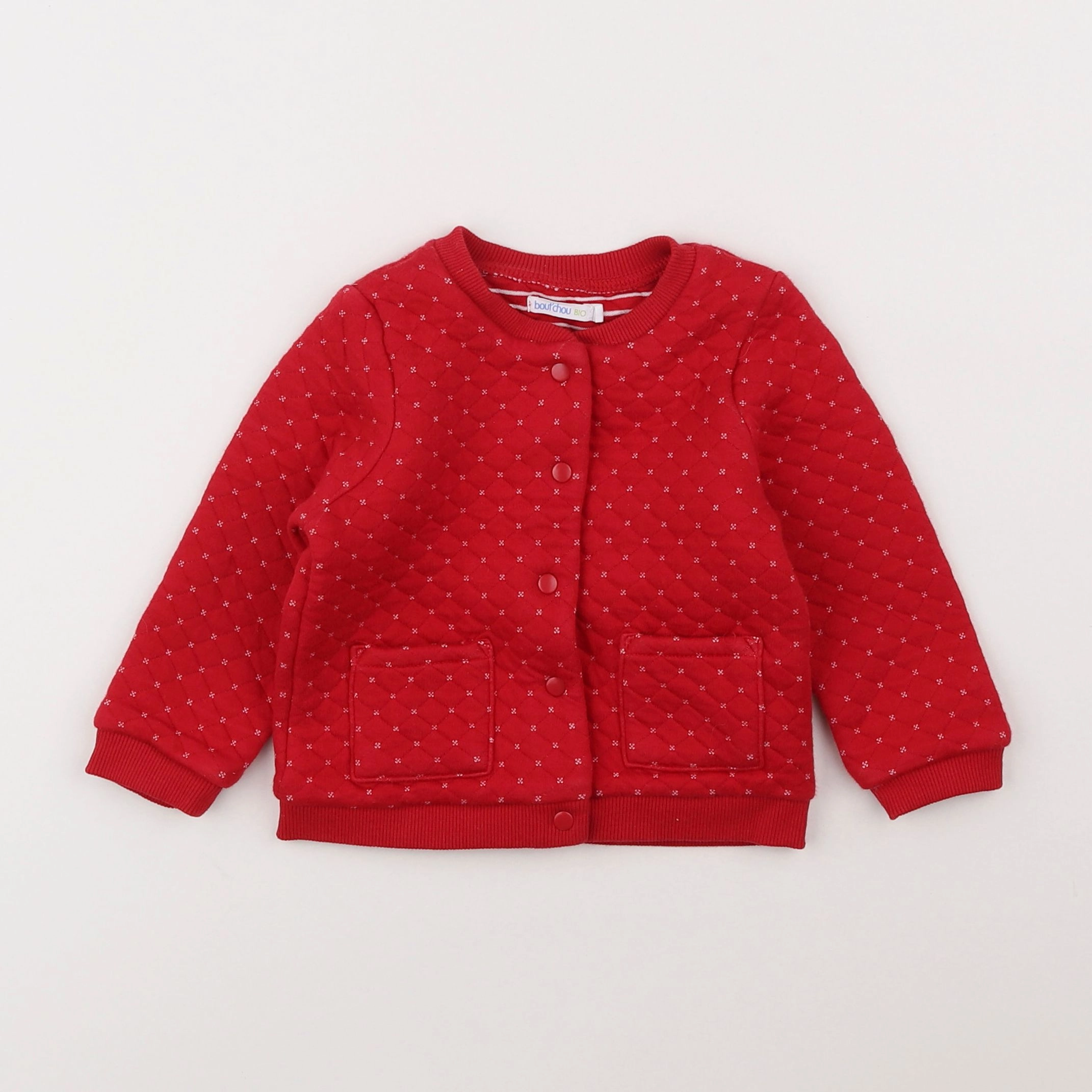 Boutchou - sweat rouge - 12 mois