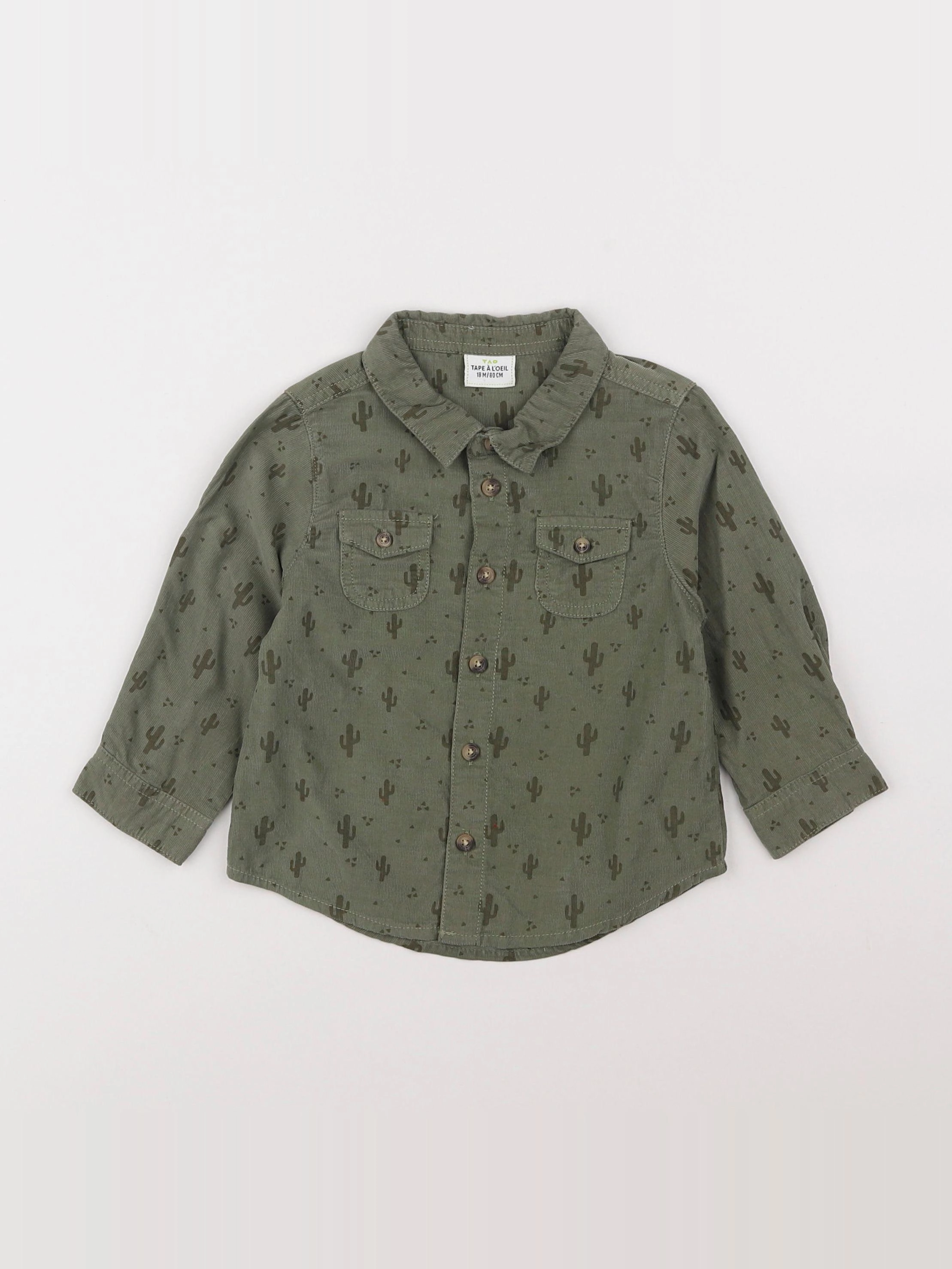 Tape à l'oeil - chemise vert - 18 mois