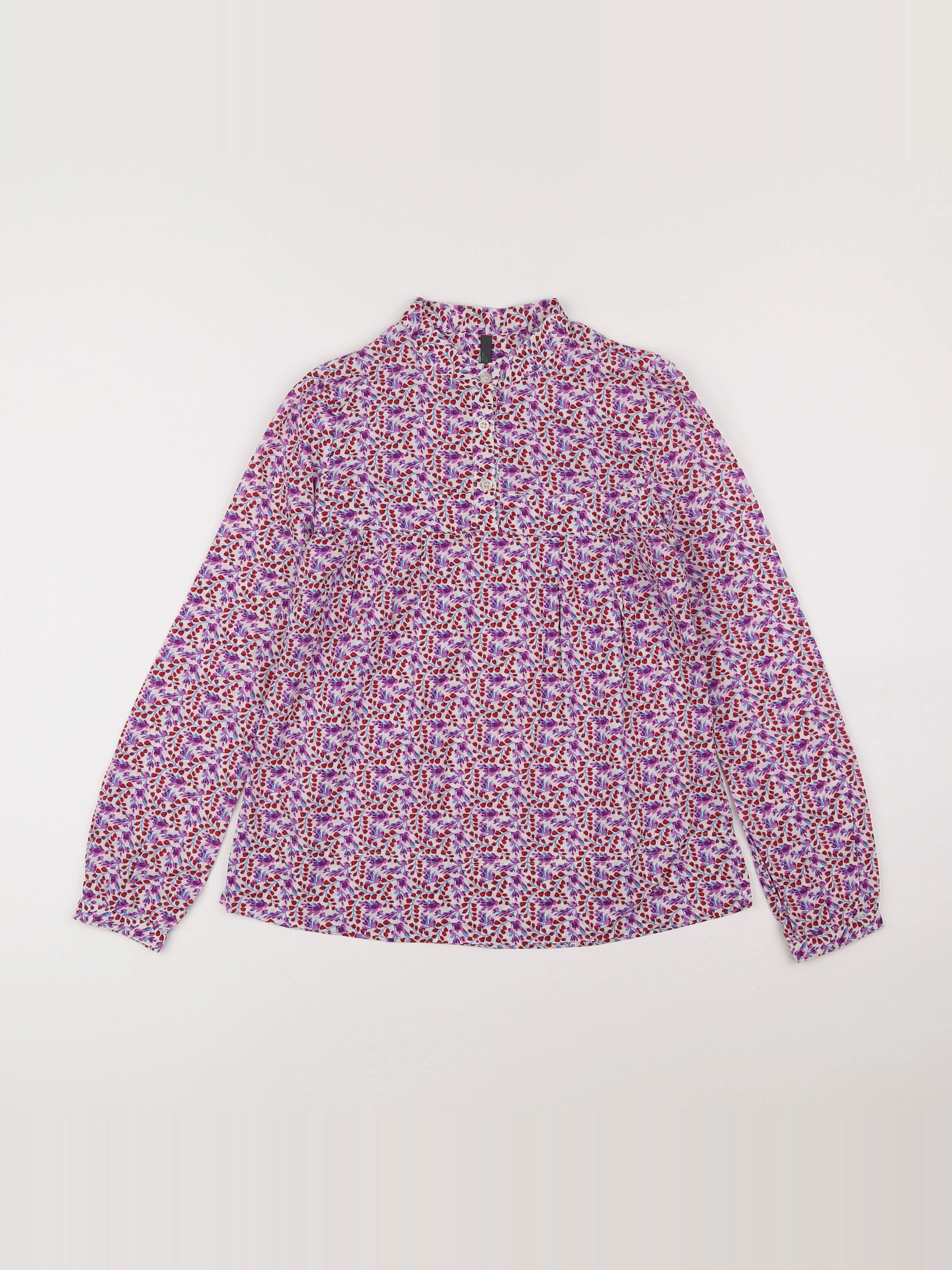 Benetton - blouse violet - 8/9 ans