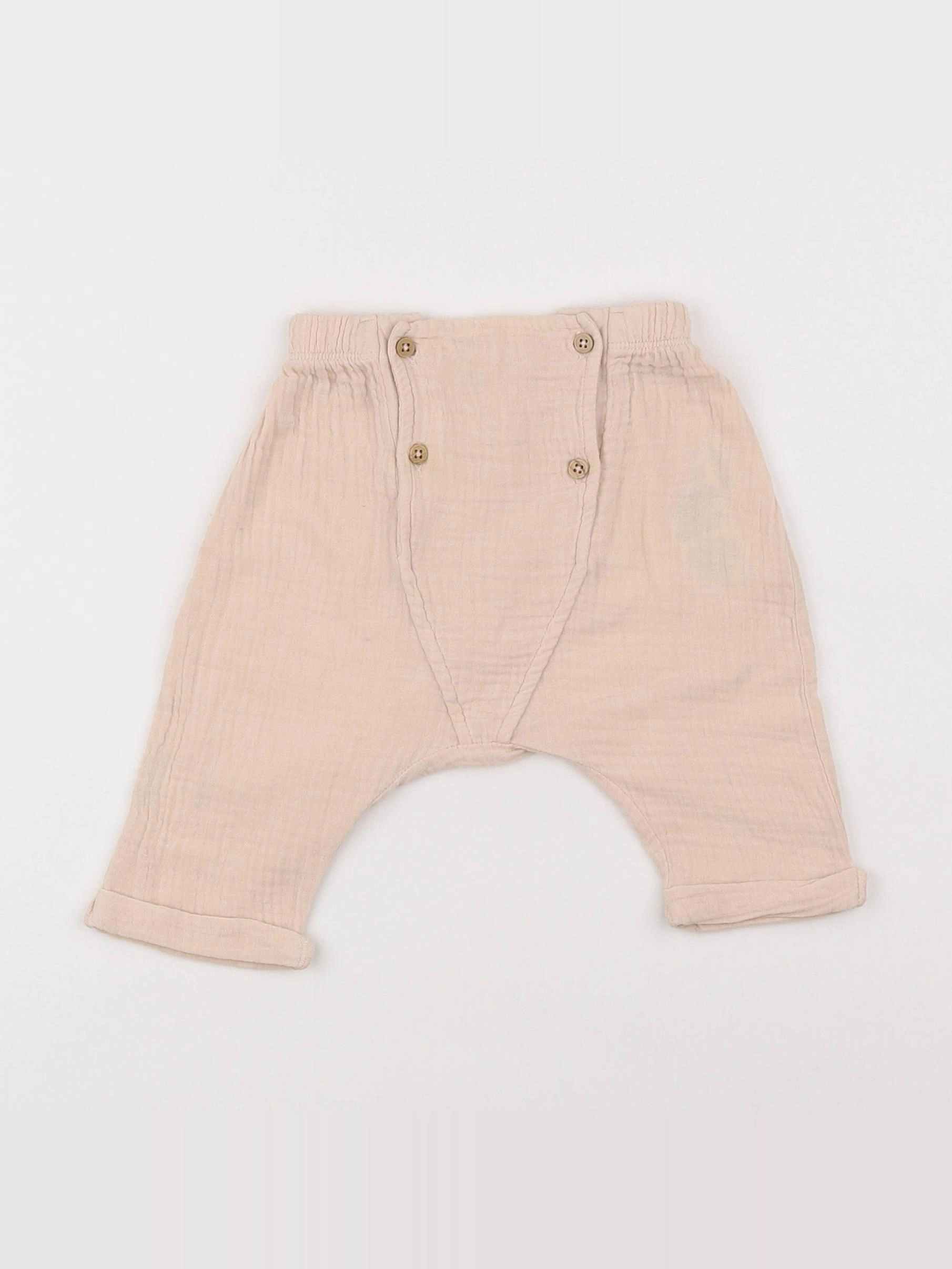 Emile et Ida - sarouel beige - 6 mois