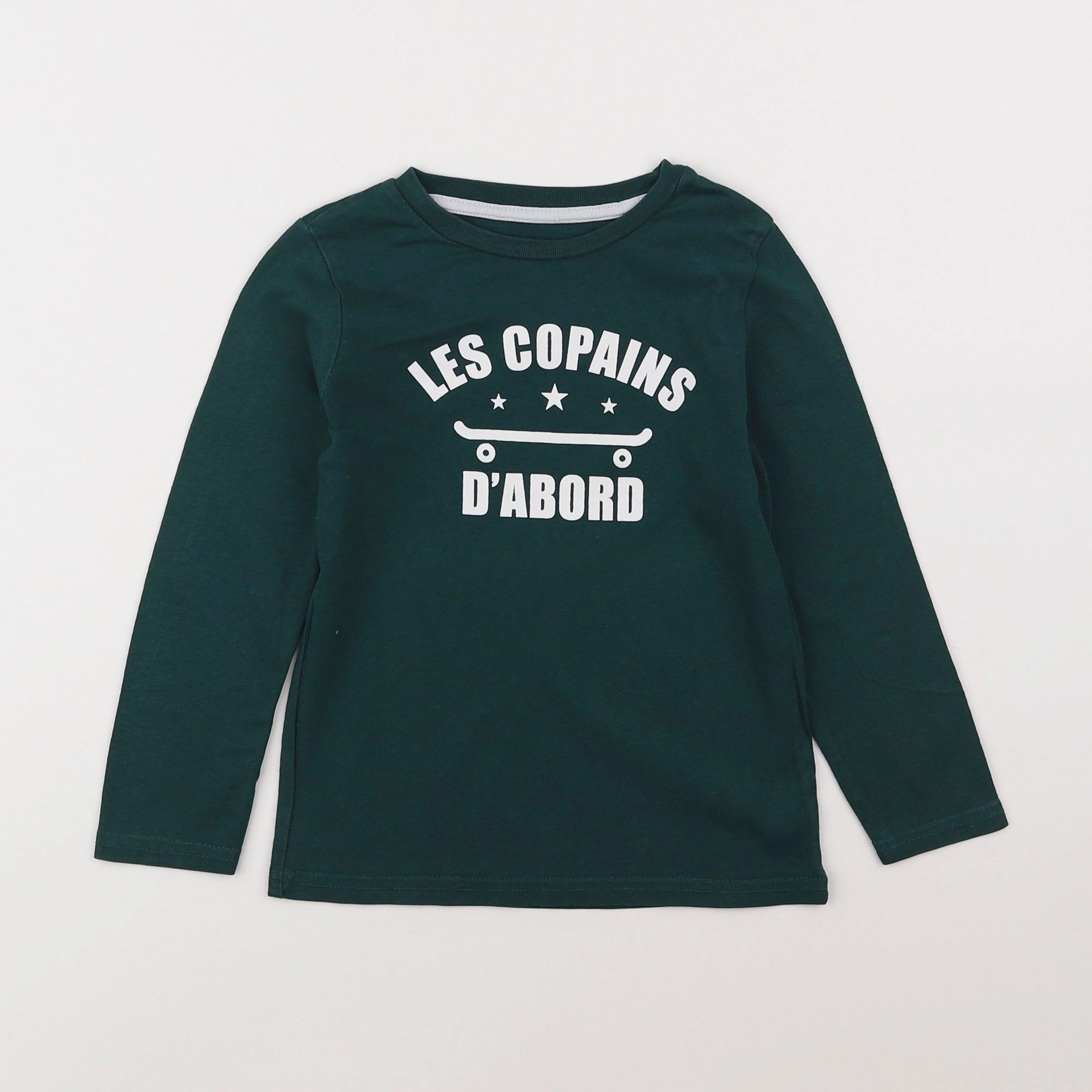 Vertbaudet - tee-shirt vert - 4 ans