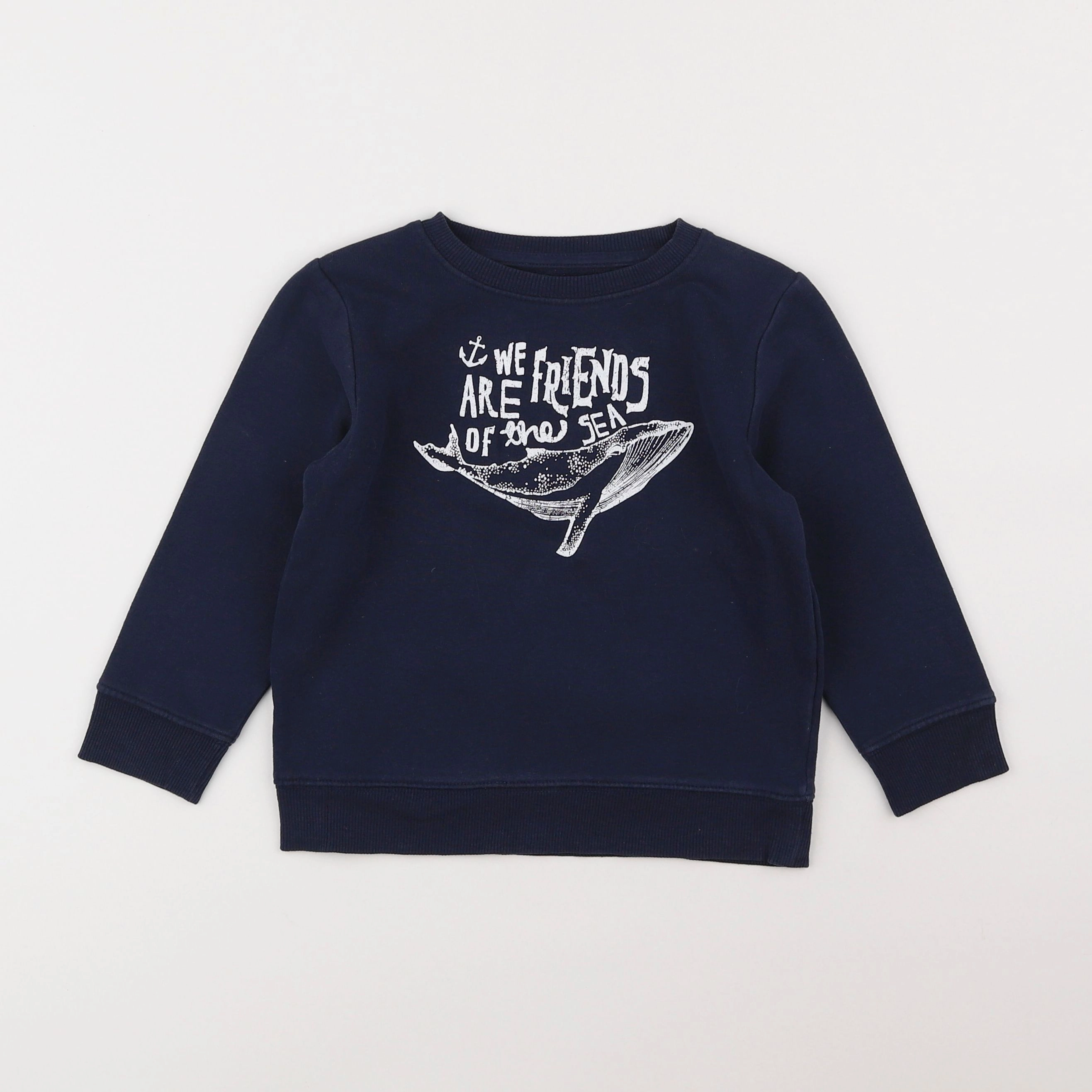 Vertbaudet - sweat bleu - 4 ans