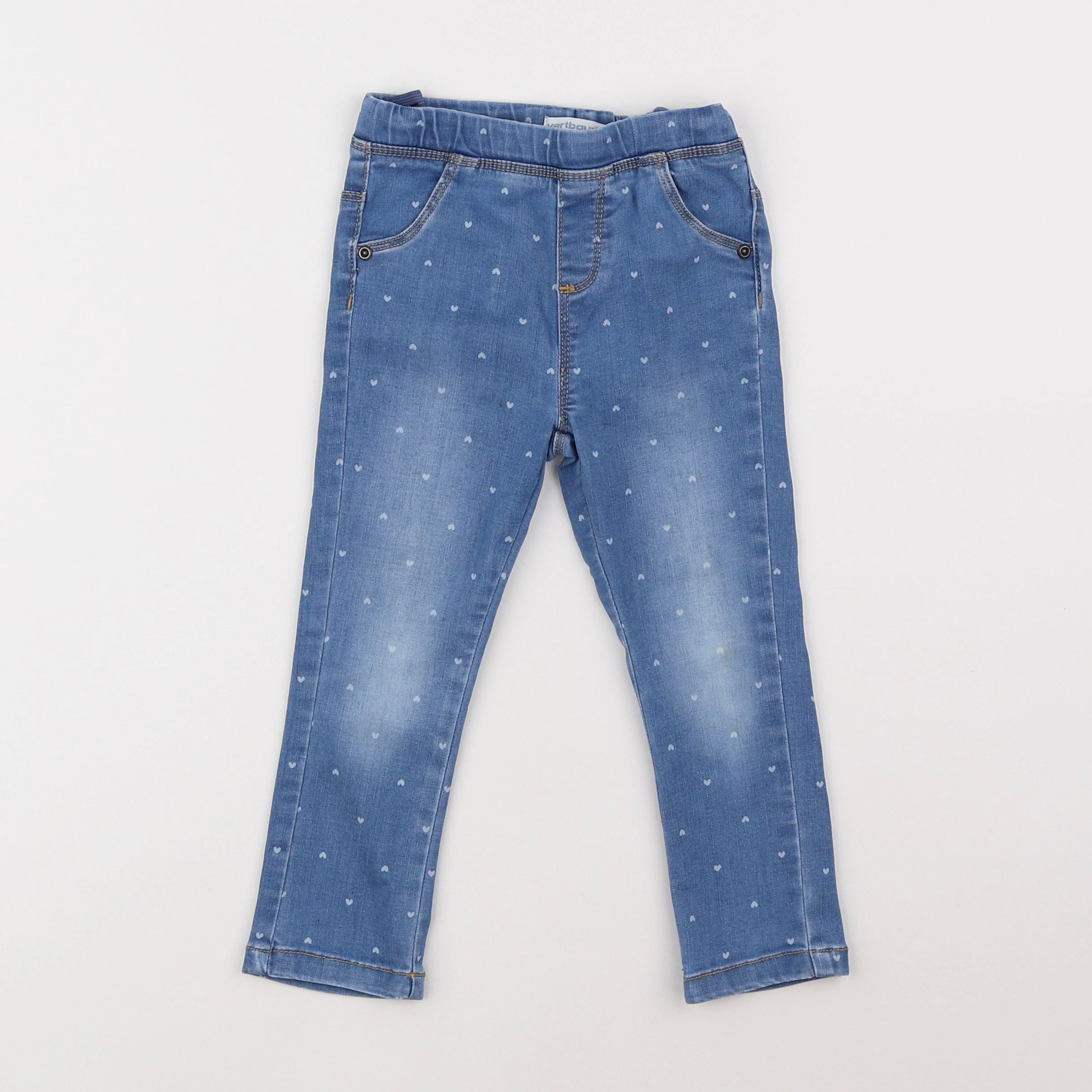 Vertbaudet - jegging bleu - 3 ans