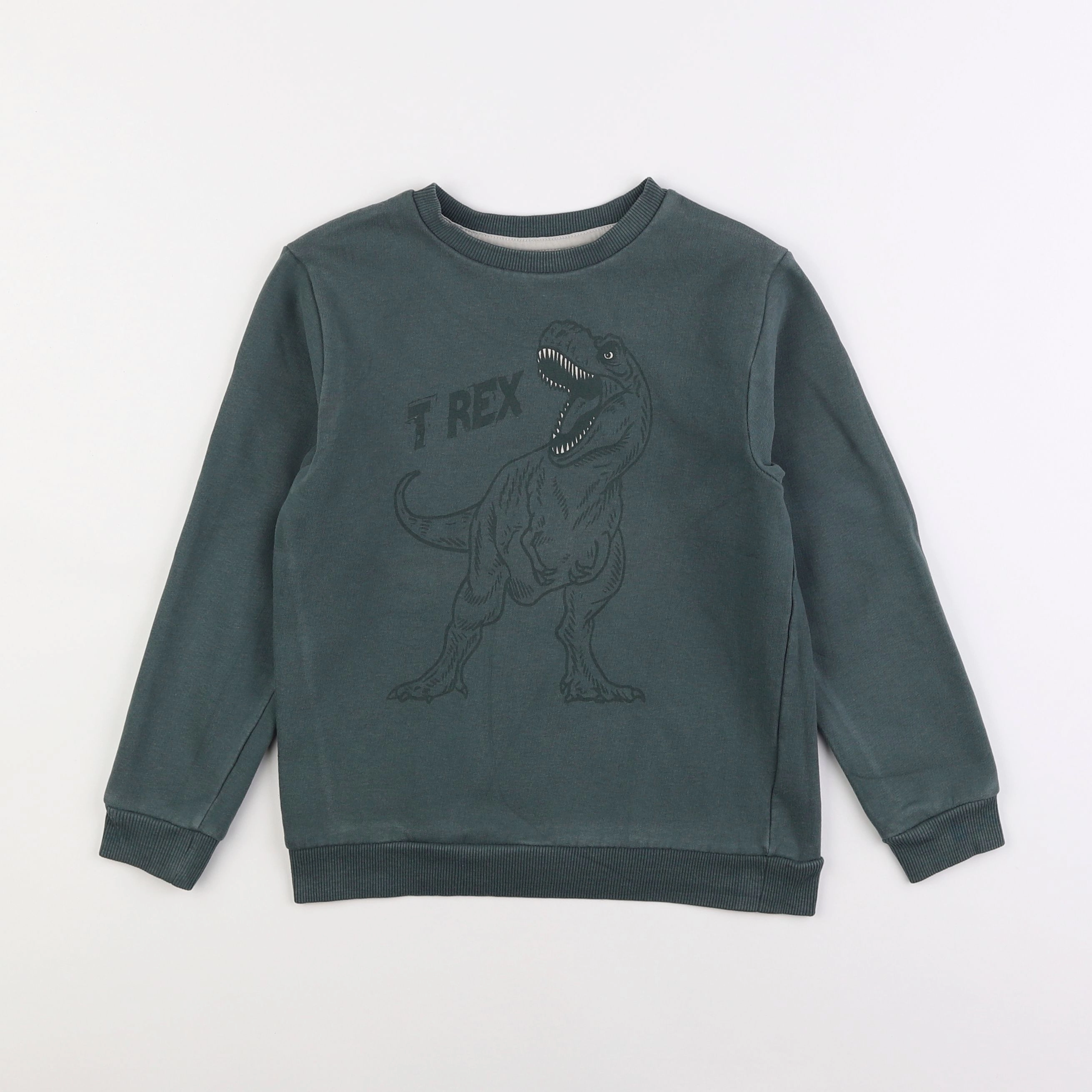 Vertbaudet - sweat vert - 8 ans