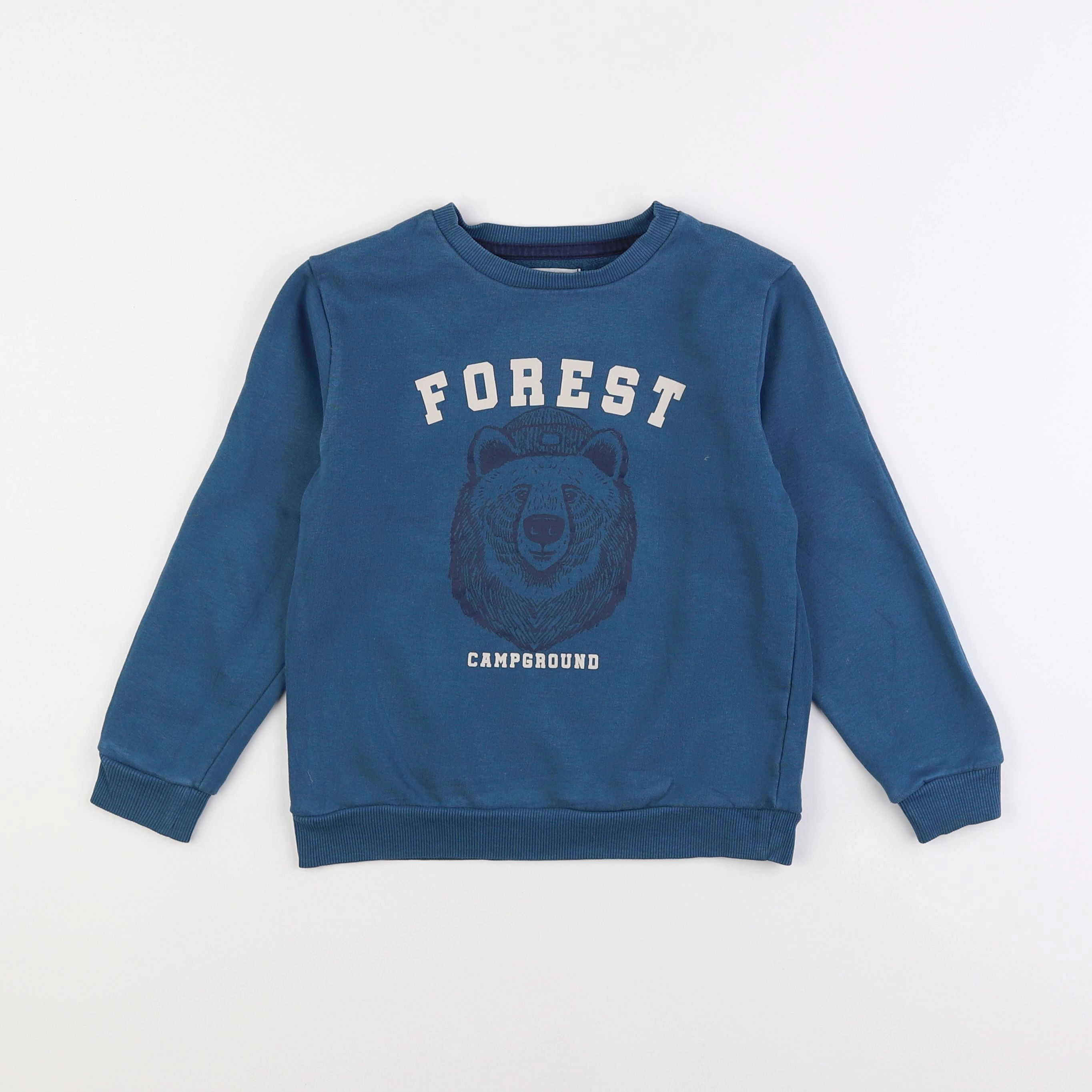 Vertbaudet - sweat bleu - 8 ans