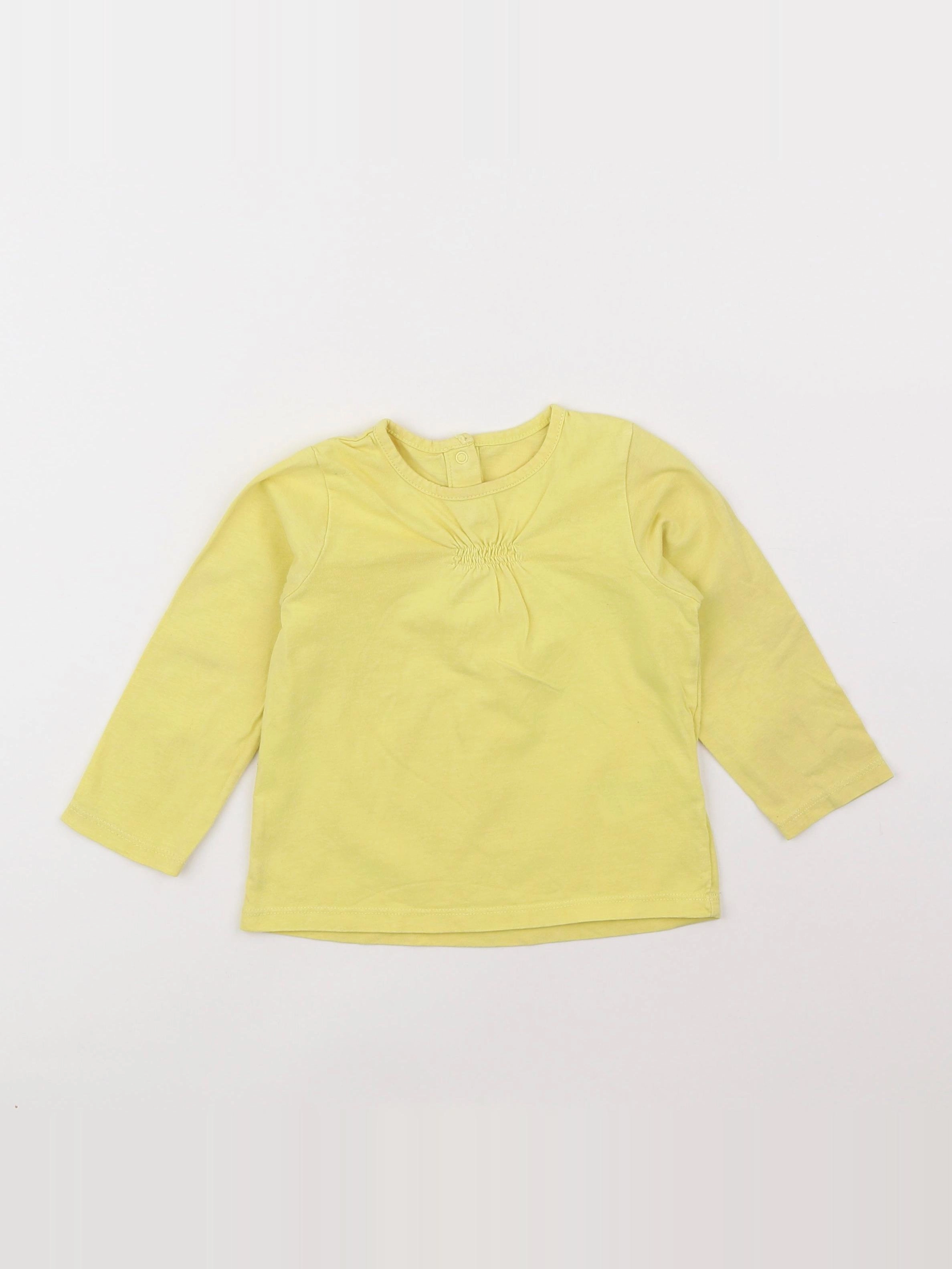 Vertbaudet - tee-shirt jaune - 2 ans
