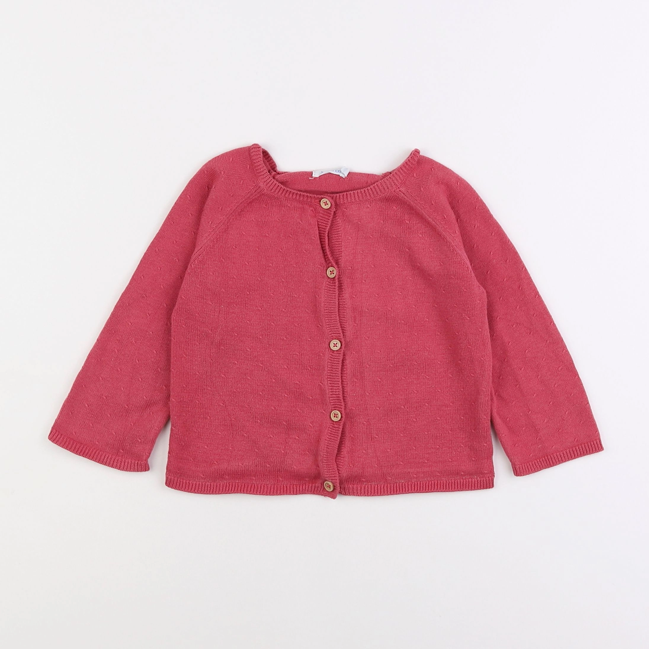 Boutchou - gilet rose - 18 mois