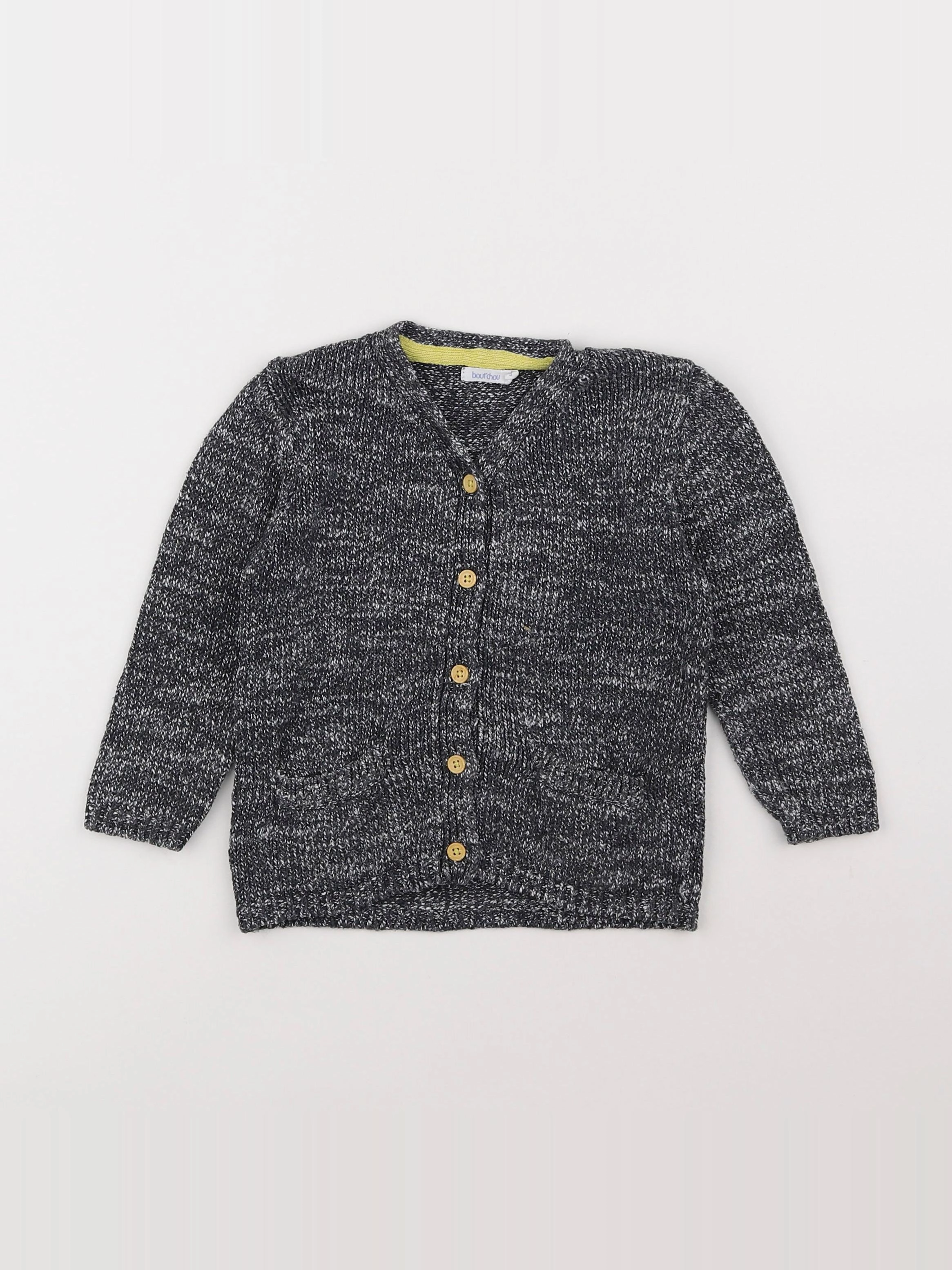 Boutchou - gilet gris - 2 ans