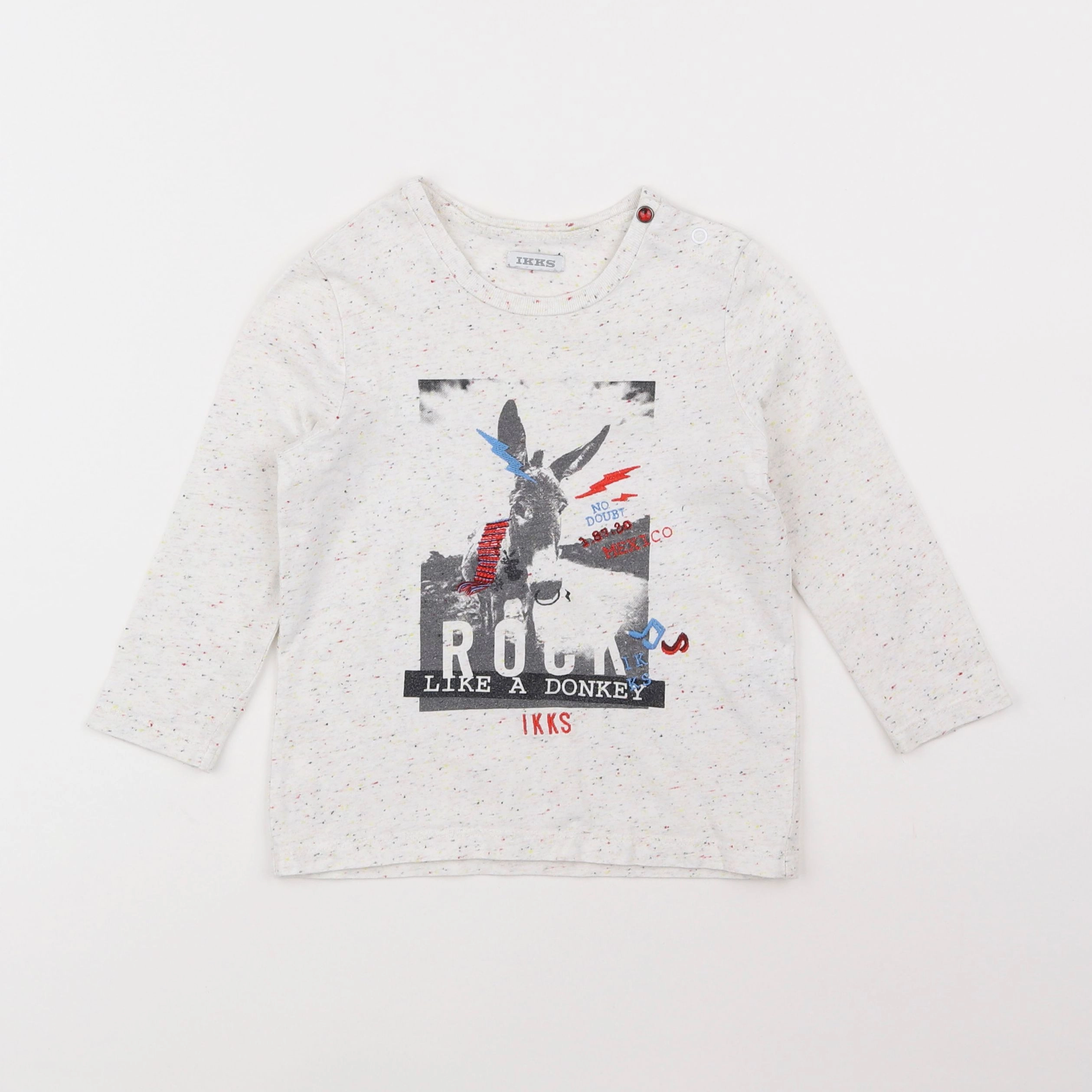 IKKS - tee-shirt multicolore - 2 ans