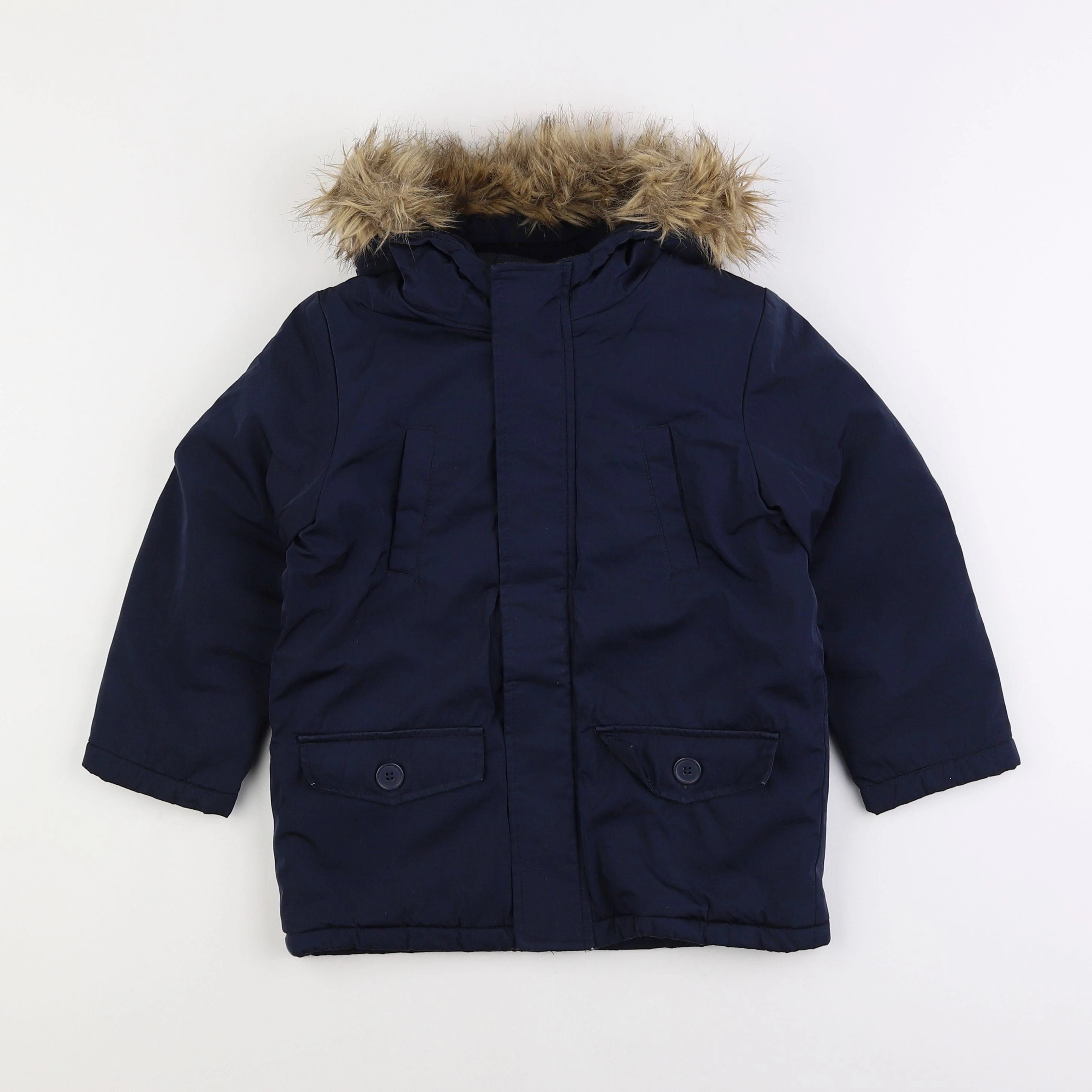 Monoprix - parka bleu - 5 ans