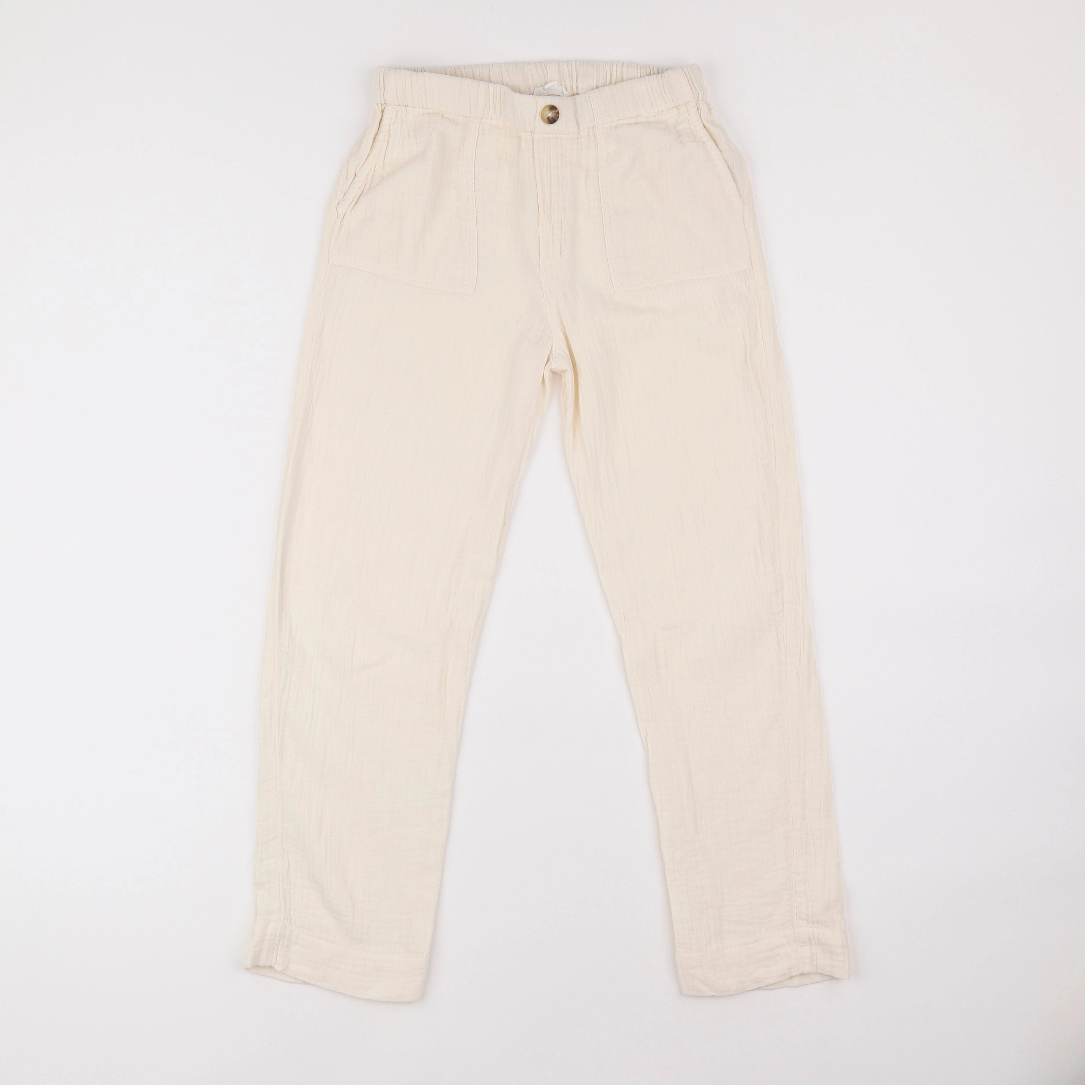 Vertbaudet - pantalon beige - 10 ans