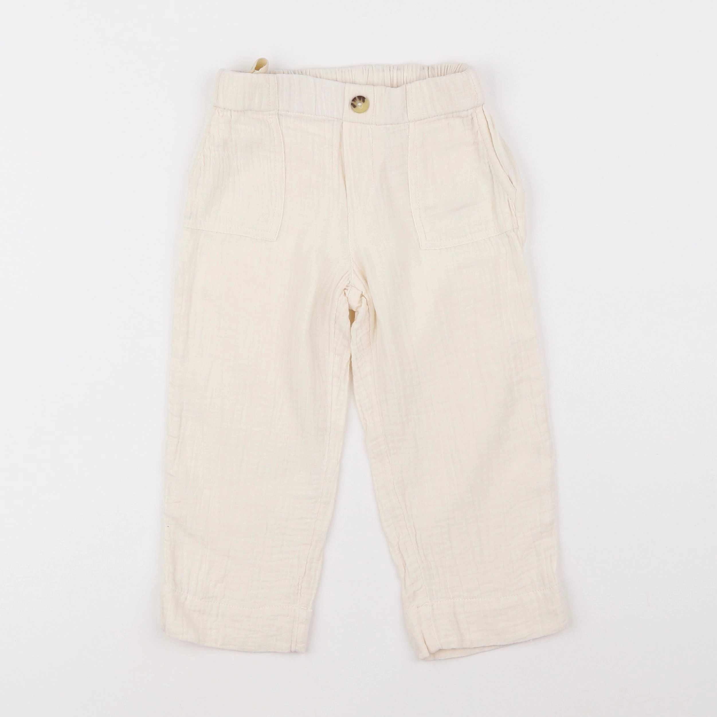 Vertbaudet - pantalon beige - 3 ans